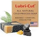 Natural Soap Bar with Beeswax, Charcoal & Shea Butter - Made in USA | Cold Process All Natural Soap Bar for Face, Body & Hands | Deep Cleansing Bar Beauty & Personal Care Lubri-Cut