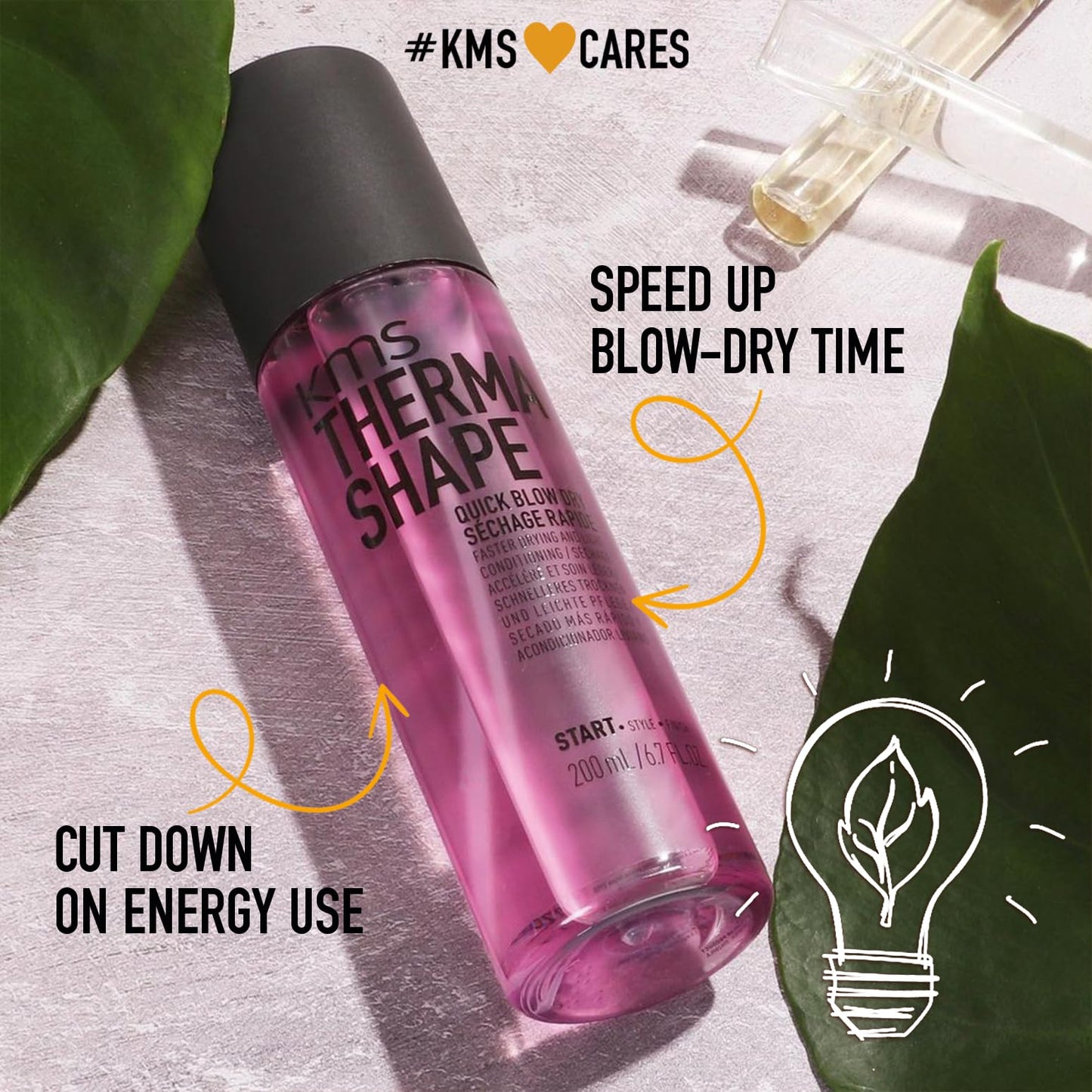 KMS THERMASHAPE Quick Blow Dry Spray for Full, Natural Blow Outs 6.7 oz Beauty & Personal Care KMS