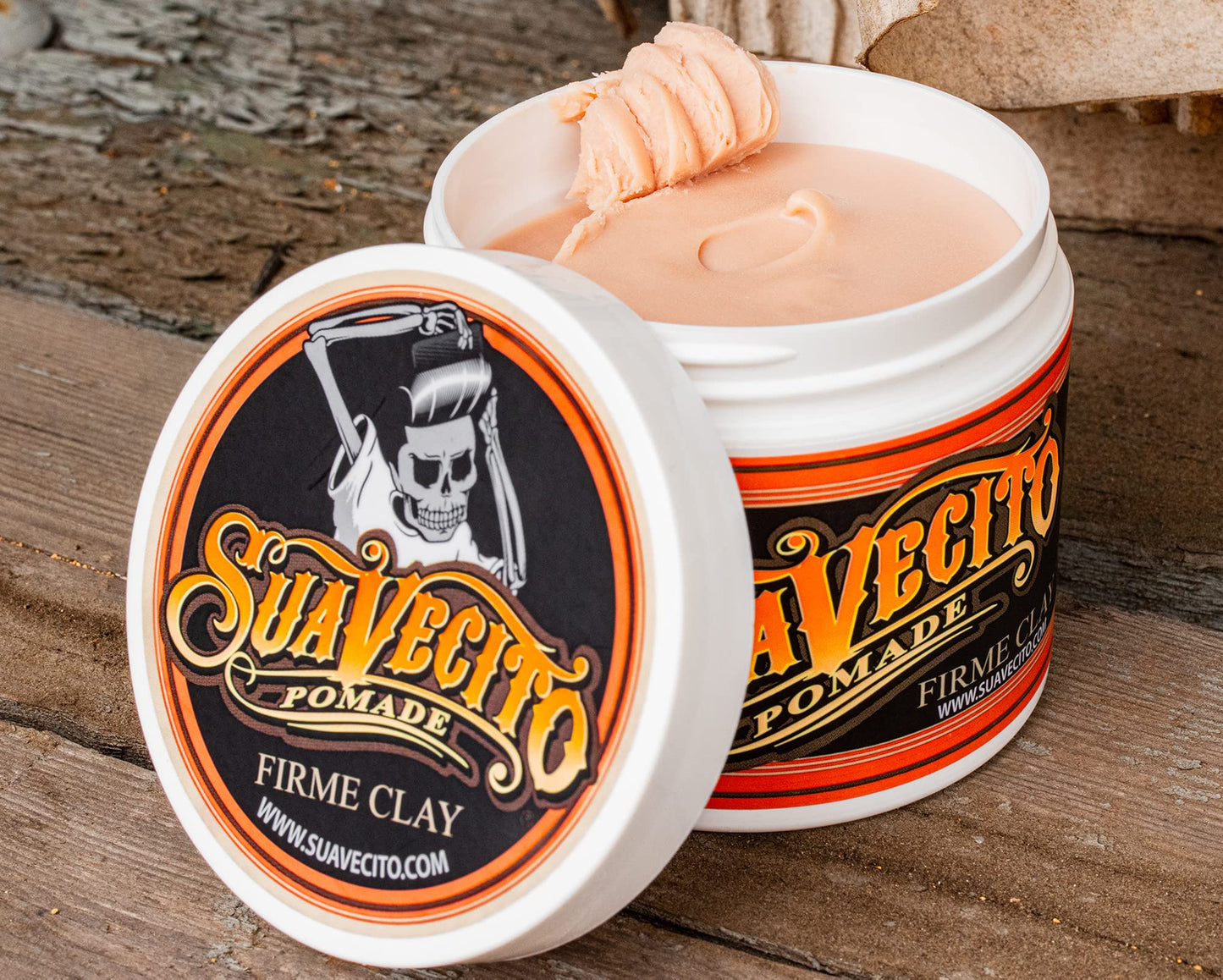 Suavecito Pomade Firme Clay 5 oz, 1 Pack - Strong Hold - Low Shine Matte Clay Pomade For Natural Texture Hairstyles For Men Beauty & Personal Care Suavecito