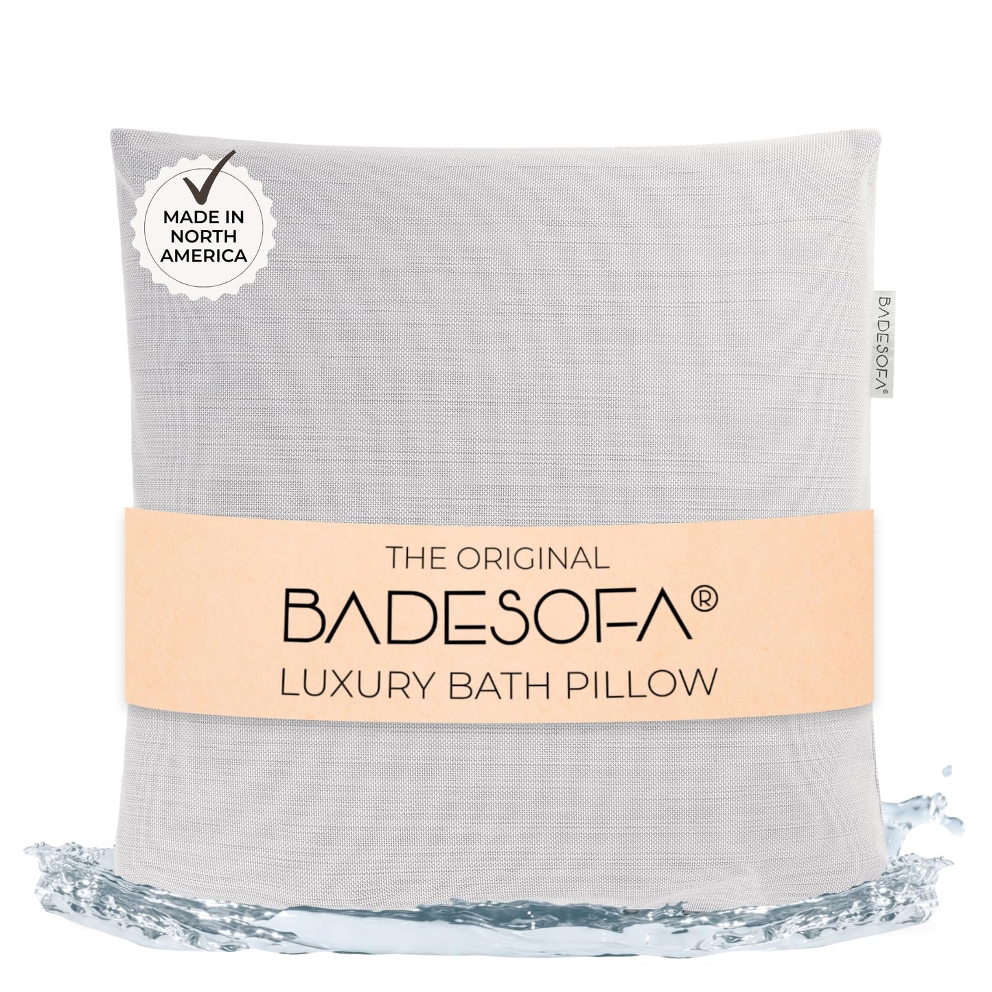 BADESOFA® Luxury Bath Pillow M - Lusciously Soft & Comfortable Tub Pillow for Bathtub - Washable & Quick-Drying Bath Back Pillow - Non-Slip Full Body Beauty and Personal Care BADESOFA