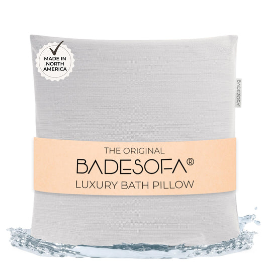 BADESOFA® Luxury Bath Pillow M - Lusciously Soft & Comfortable Tub Pillow for Bathtub - Washable & Quick-Drying Bath Back Pillow - Non-Slip Full Body Beauty and Personal Care BADESOFA