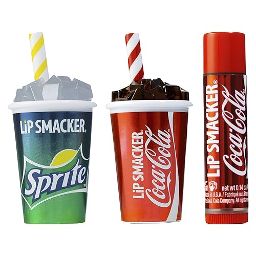 Lip Smacker Coca Cola Collection, lip balm for kids - Coca-Cola & Sprite, trio Beauty & Personal Care Lip Smacker