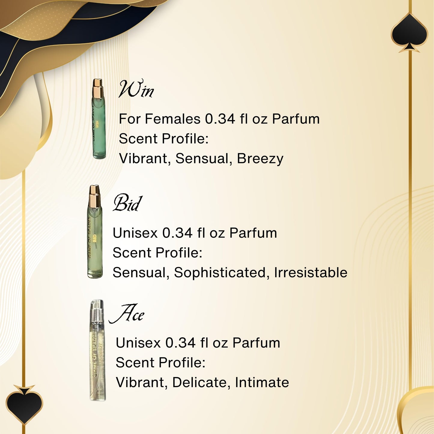 Jo Milano Game Of Spades Perfume Men And Women Mini Coffret Gift Set Beauty & Personal Care Jo Milano