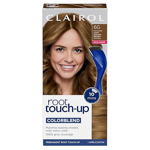 Clairol Root Touch-Up by Nice'n Easy Permanent Hair Dye, 6G Light Golden Brown Hair Color | 100% Gray Coverage | Easy Brush Application | Matches Beauty & Personal Care Clairol