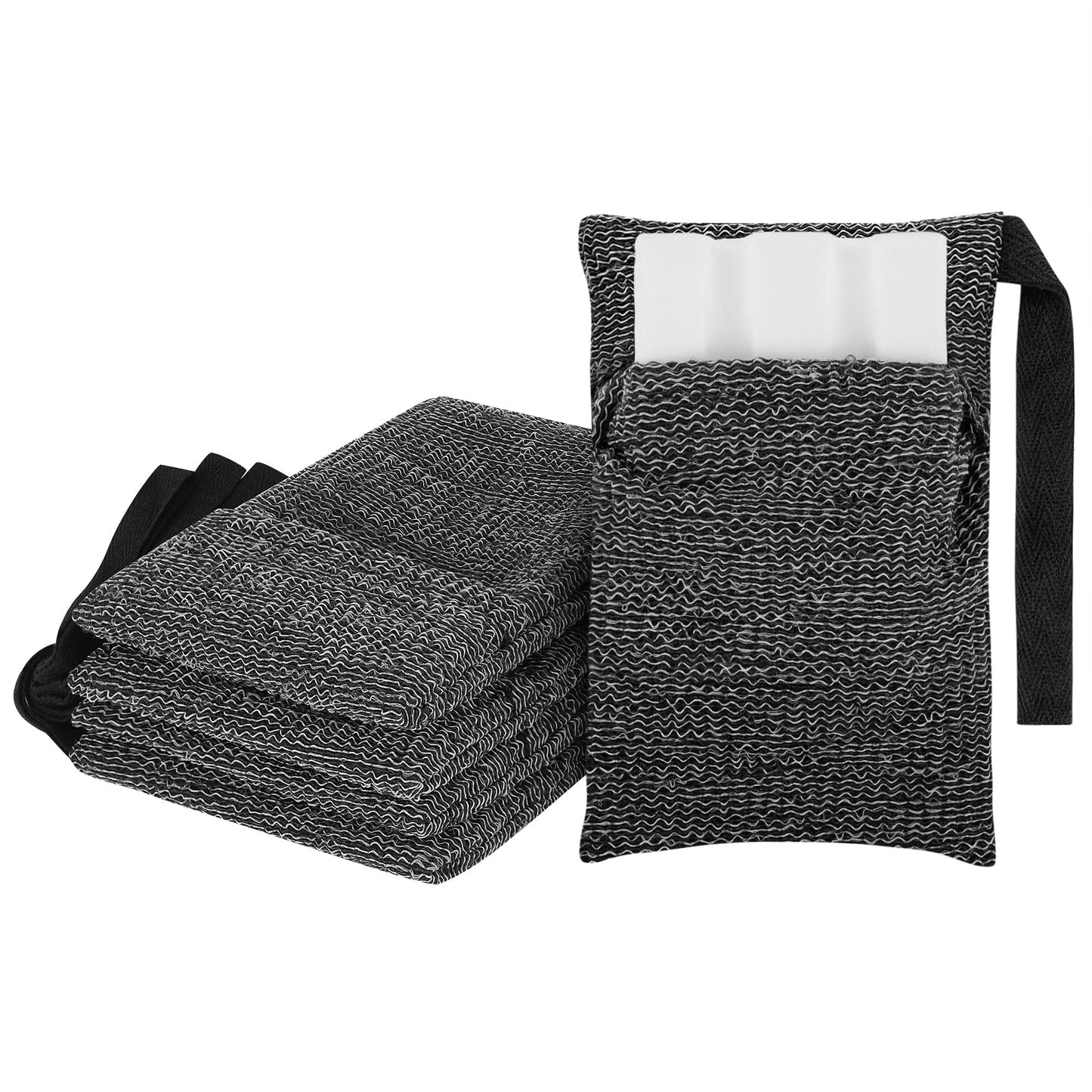 Linkidea 5 Pack Soap Saver Pouch with Hand Loop, Exfoliating Mesh Body Sponge Scrubber, Soap Bar Foaming Lather Pocket for Shower Bath Beauty and Personal Care Linkidea