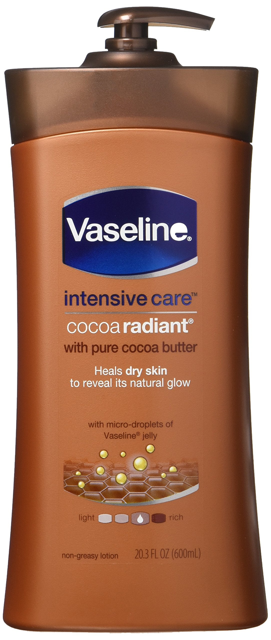 Vaseline Lotion Cocoa Radiant 20.3 oz (Pack of 2) Beauty & Personal Care Vaseline
