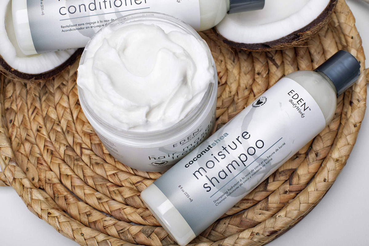 EDEN BodyWorks Coconut Shea Moisture Shampoo | 8 oz | Remove Build Up & Restore Moisture Balance - Packaging May Vary Beauty & Personal Care EDEN BodyWorks