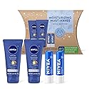 NIVEA Moisturizing Must-Haves Skin Care Set, Essentially Enriched Hand Cream with Almond Oil and Shea Butter, 2.6 Oz Tube (Pack of 2) + Moisture Lip Beauty & Personal Care Beiersdorf