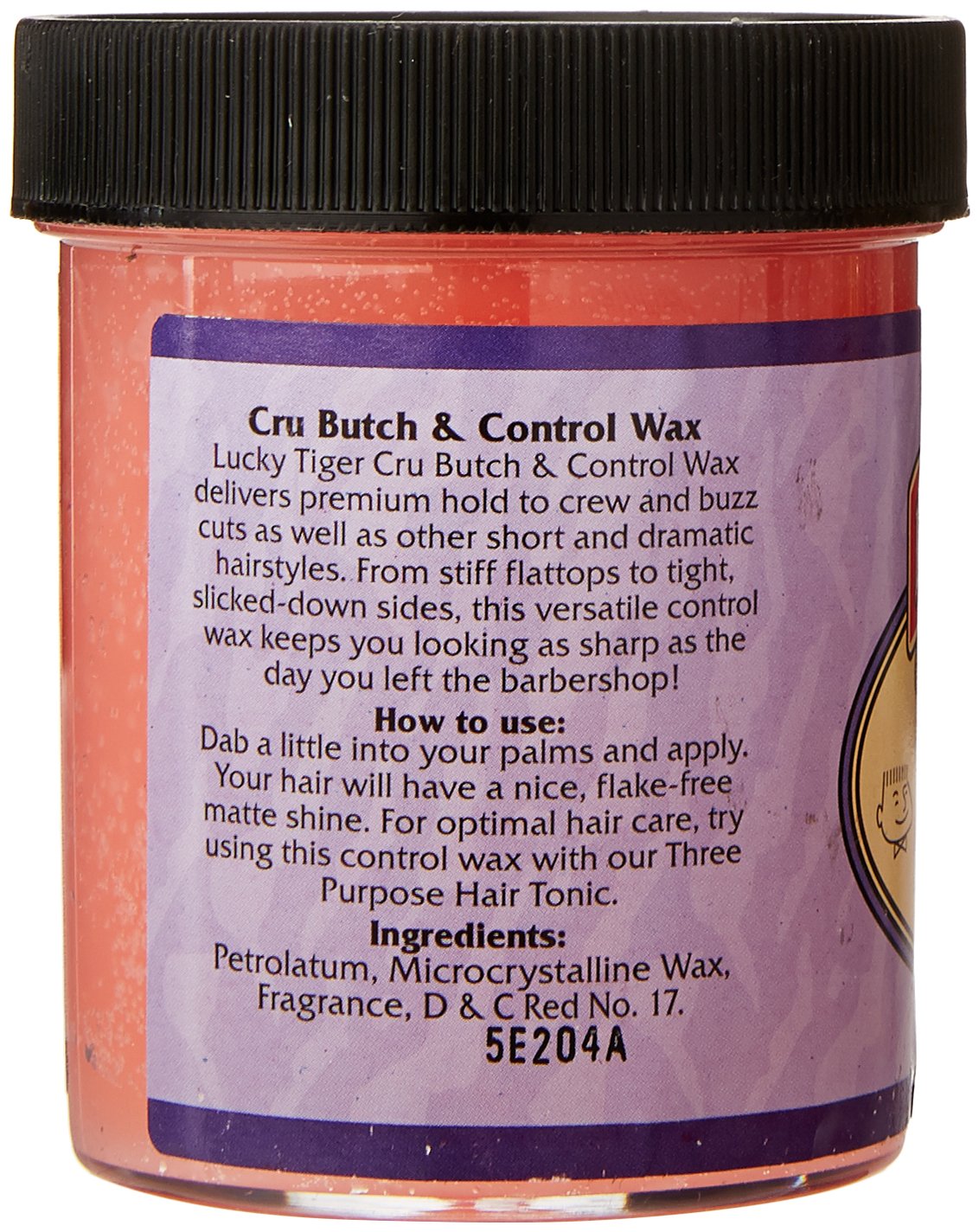 Lucky Tiger Cru-Butch Control Wax (3.5 oz) - Premium Hair Styling Wax for Crew Cuts, Buzz Cuts & Short Hairstyles - Strong Hold, Matte Finish Beauty & Personal Care Lucky Tiger