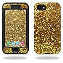 MightySkins Skin Compatible with Lifeproof Nuud iPhone SE (2020) / 7/8 Sticker wrap Cover Sticker Skins Gold Glitter Beauty & Personal Care MIGHTY SKINS