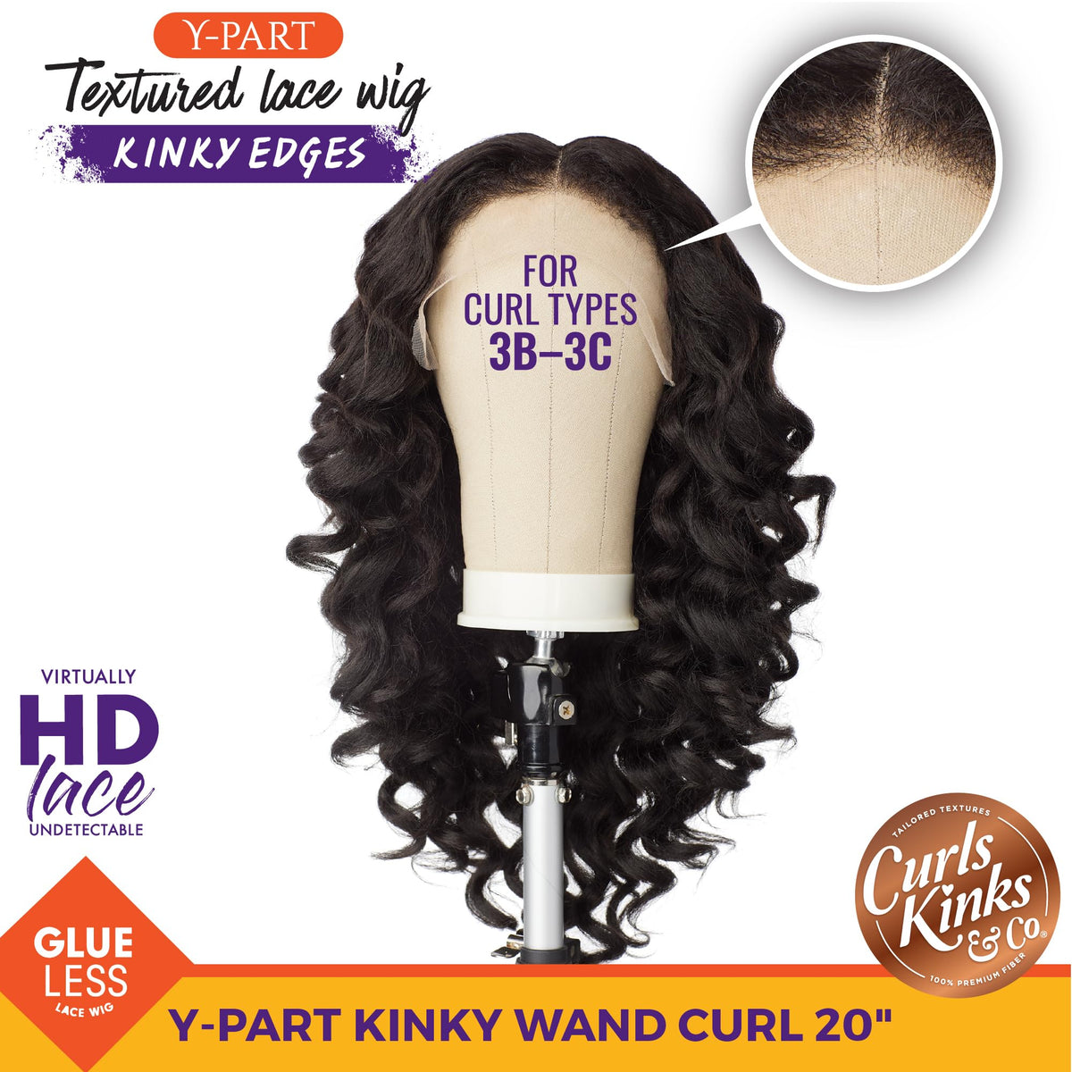 Sensationnel CKCO Kinkyedges Wig-Kinky Wand Curl 20 Inch, F1B/350