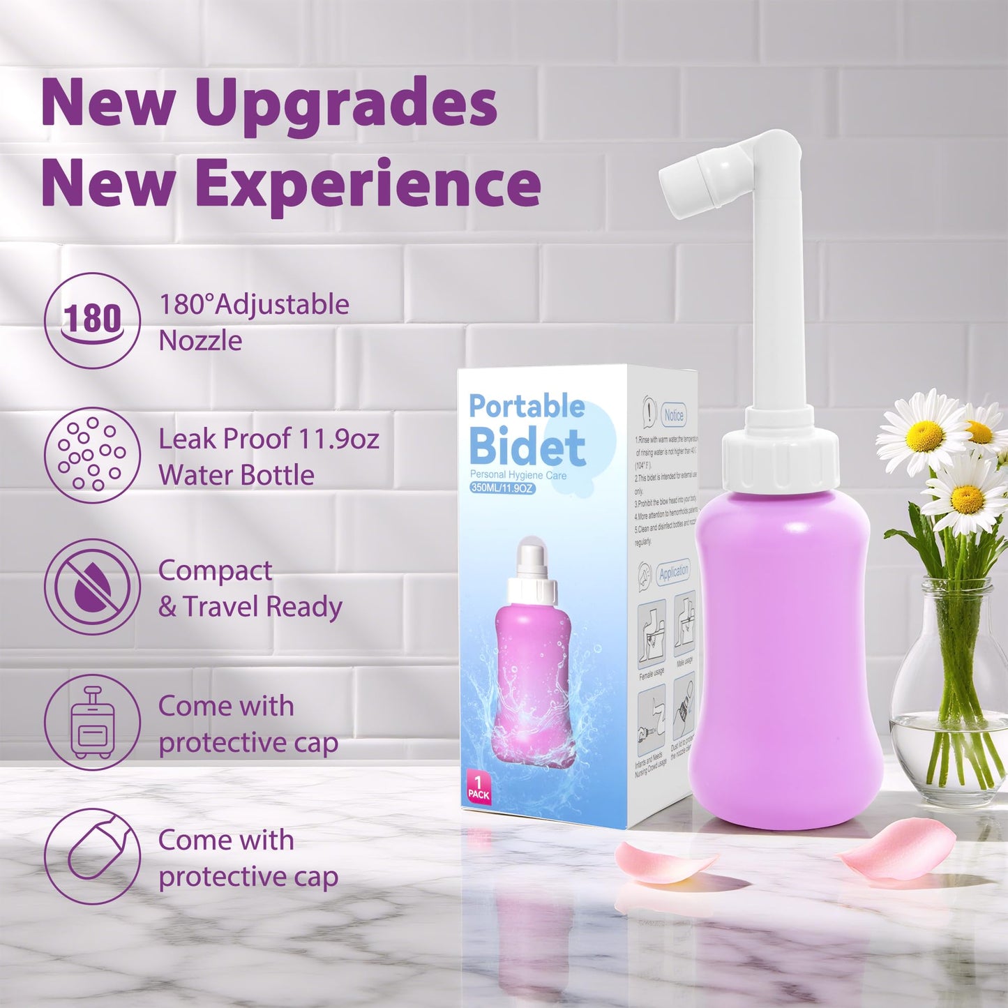 Peri Bottle & Sitz Bath Soak Set for Postpartum Care, Portable Bidet and Bath Salts for Perineal Cleansing Beauty and Personal Care SOFTCA