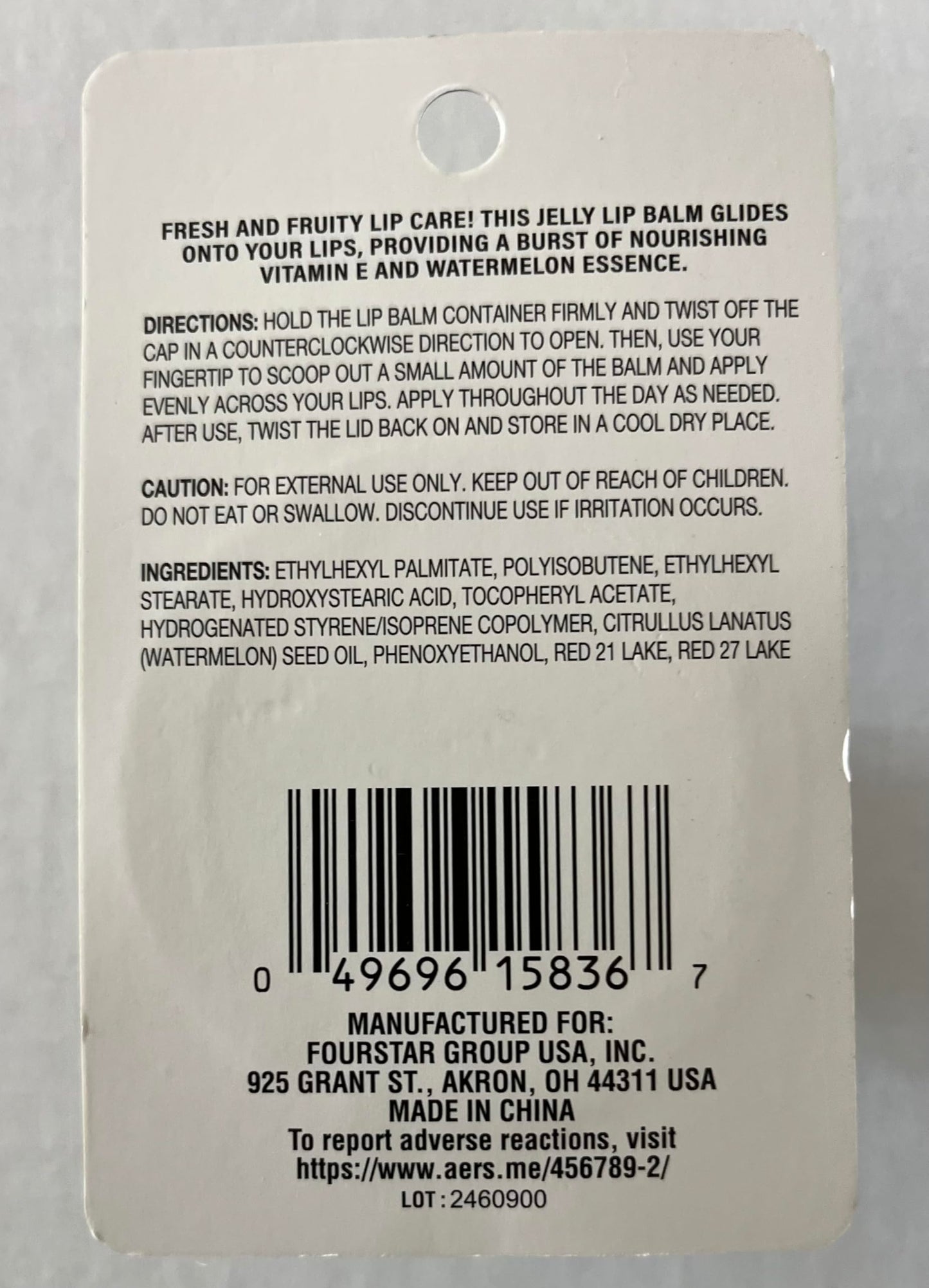 B.pure Jelly Lip Balm, Watermelon, 0.35 oz Beauty & Personal Care b.pure