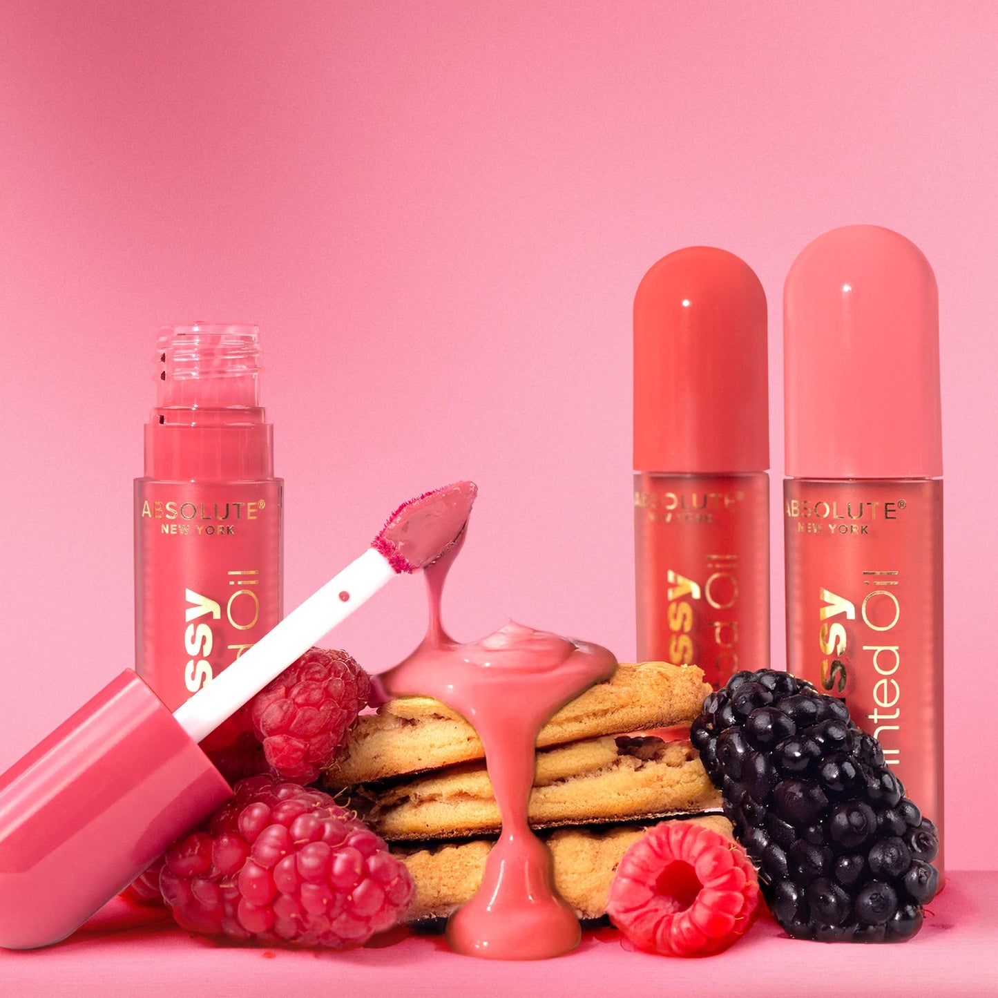 Absolute New York Dewy Water Lip and Cheek Tint, Glassy Tinted Lip Oil, with Vitamin E, Squalane and Jojoba Seed Oil (MLTN08 Mocha Latte) Beauty & Personal Care Absolute New York