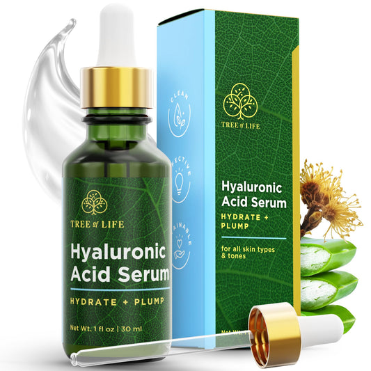 Tree of Life Beauty Hyaluronic Acid Serum, Skin Brightening Face Oil for Dark and Age Spots, Facial Serums for Dry and Sensitive Skin Care Beauty & Personal Care Tree of Life