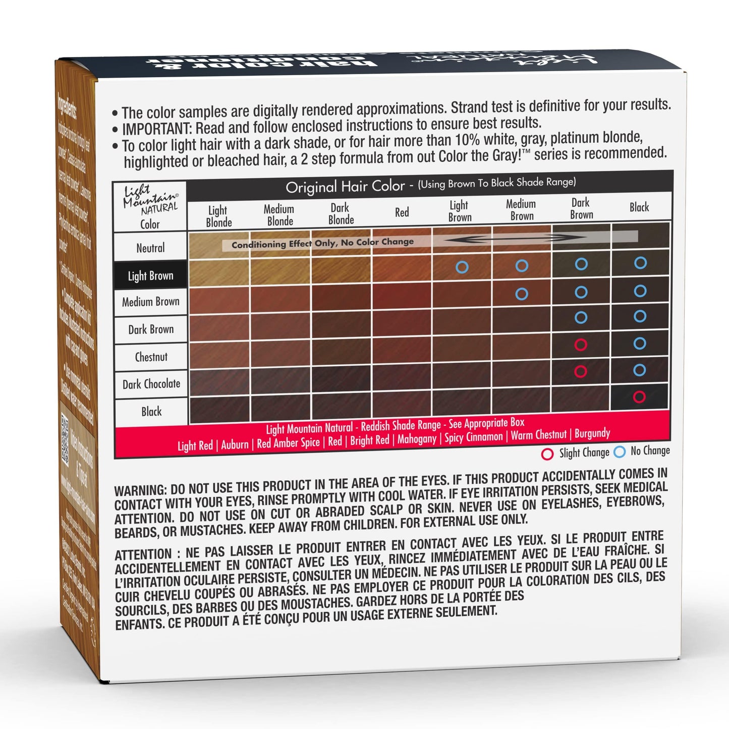 Hair Color Light Brown 4 OZ2 Beauty & Personal Care LIGHT MOUNTAIN