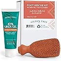 Callus Remover Gel + Foot Scrubber Kit - Pedicure Tools for Dry Cracked Heels Beauty & Personal Care GILDEN TREE