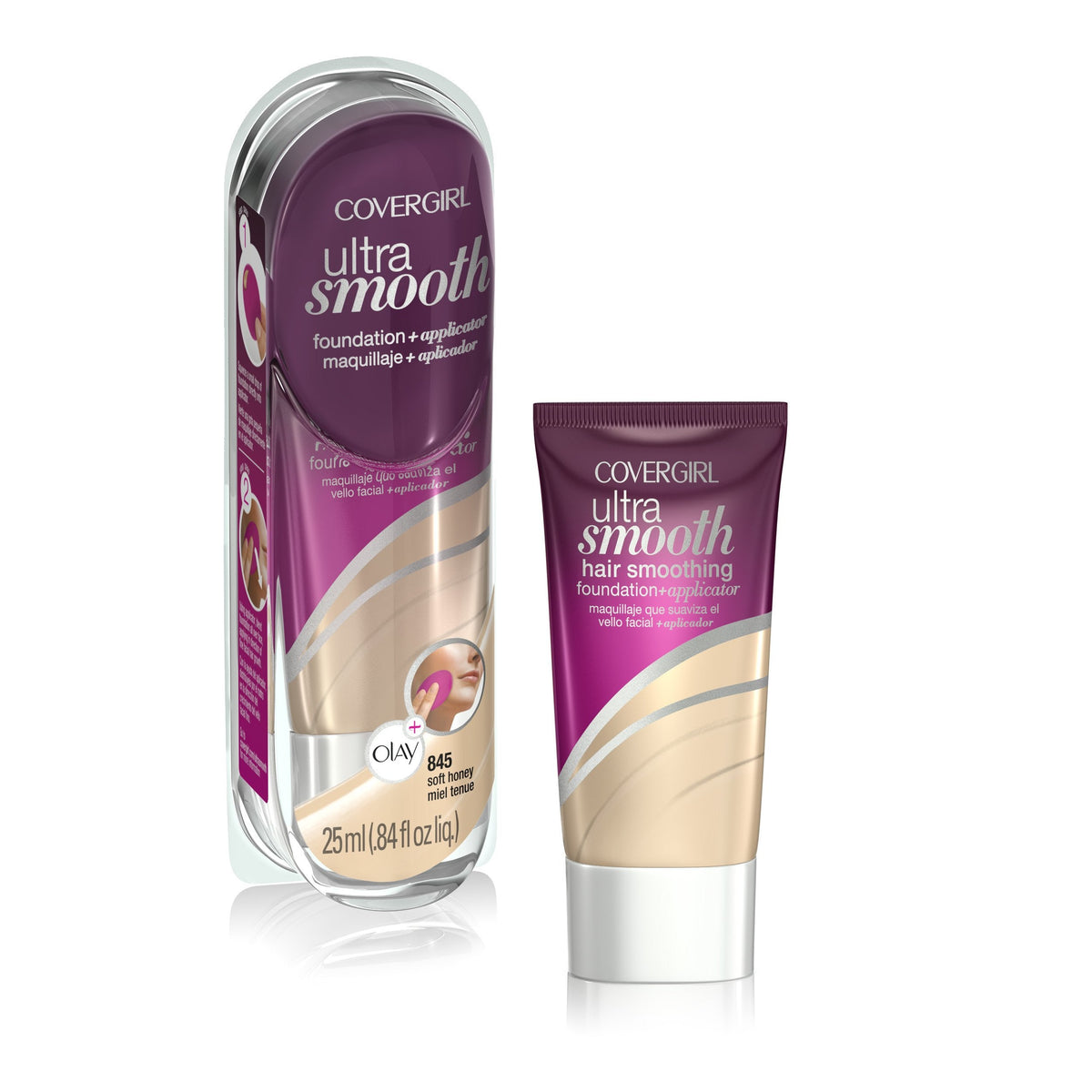CoverGirl Ultrasmooth Foundation Plus Applicator, Soft Honey 845, 0.85 Fluid Ounce Beauty & Personal Care COVERGIRL