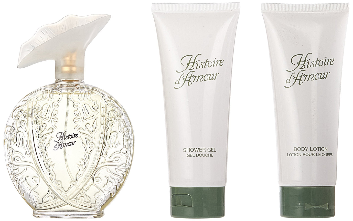 Aubusson Histoire D'amour 3 Piece Set (3.4 Ounce Eau de Toilette Spray Plus Body Lotion Plus Shower Gel) Beauty & Personal Care Aubusson