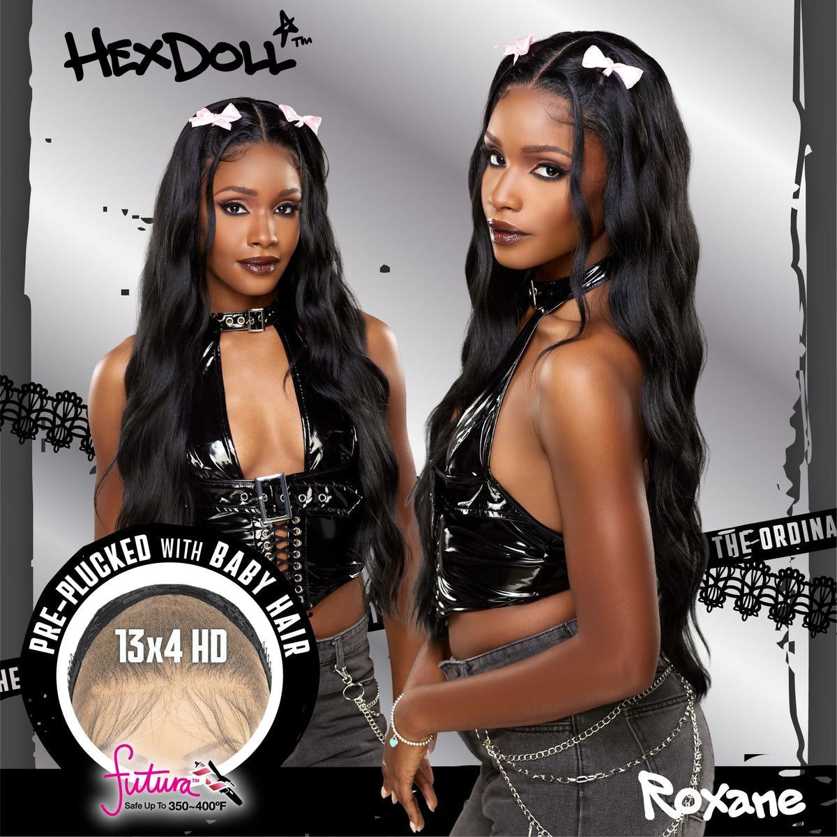 Sensationnel Hexdoll 13x4 LaceWig-Roxane, 2 DARKBROWN