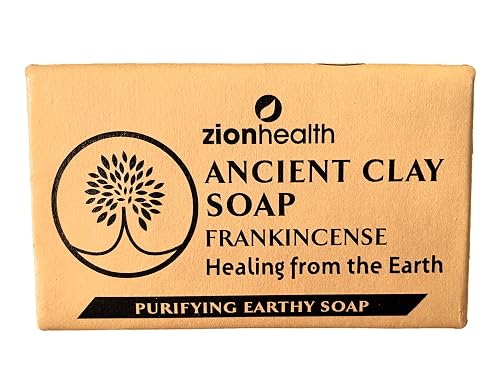 Zion Health Clay Soap Frankincense 6 oz Bar Soap Beauty & Personal Care Zion Health