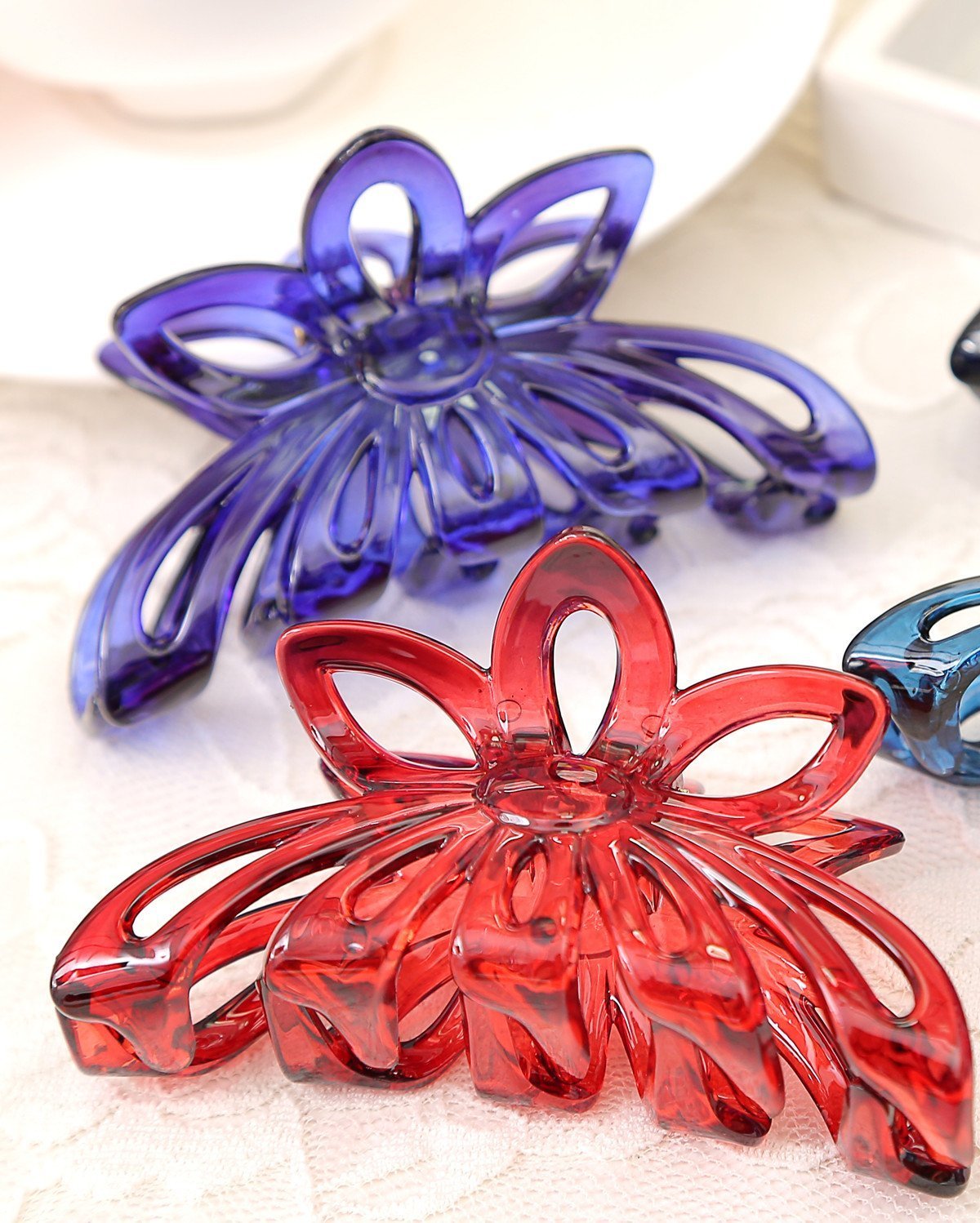 Prettyou 3.5 Inches Plastic Large Clip Hair Claws for Women, Pack of 4 Beauty & Personal Care Prettyou