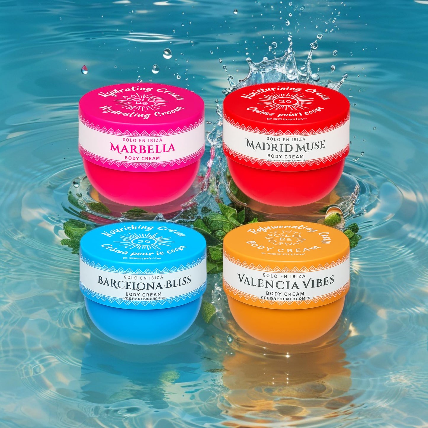 Solo en Bella Marbella Hydrating Body Cream, Pink, 8.1 oz Beauty & Personal Care Solo en Ibiza