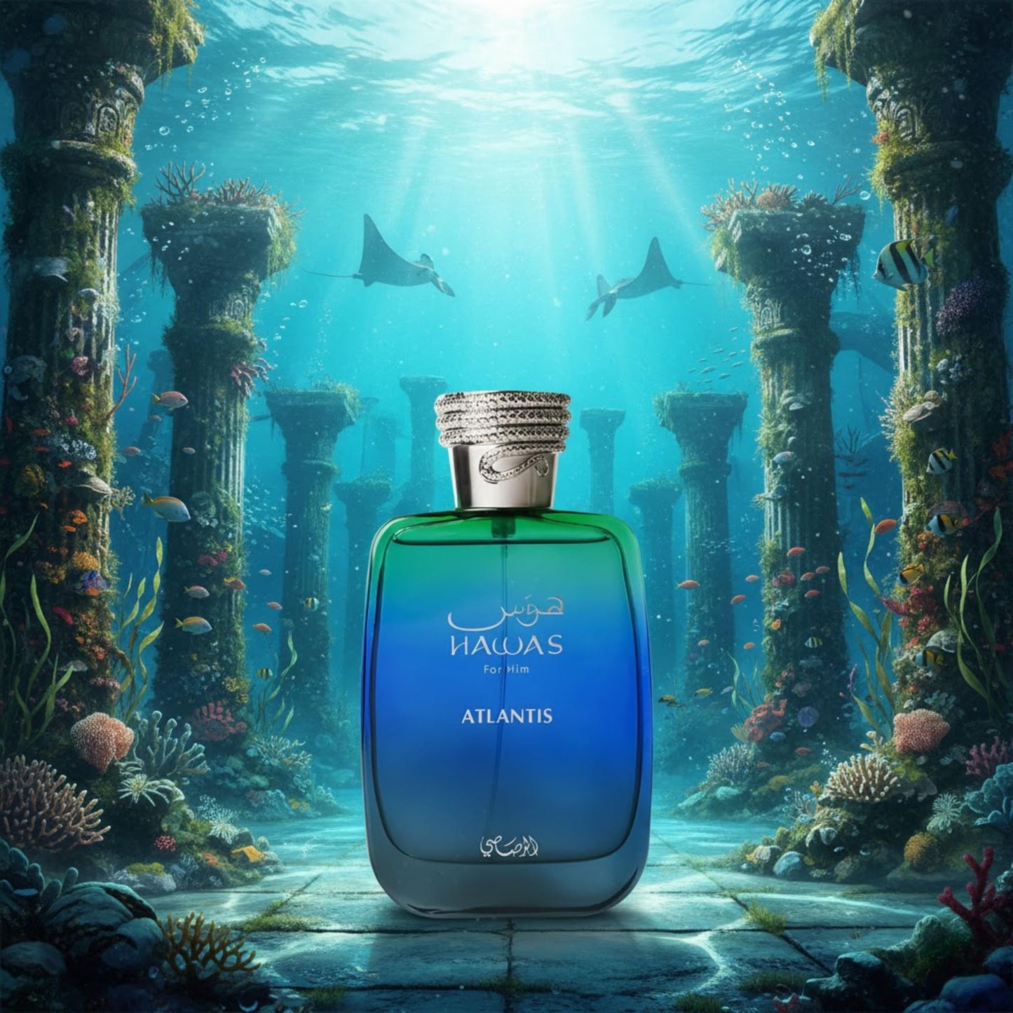 RASASI Hawas Atlantis Eau de Parfum for Men, 100ml (3.4 oz) Fresh & Modern Scent Spray Beauty & Personal Care RASASI