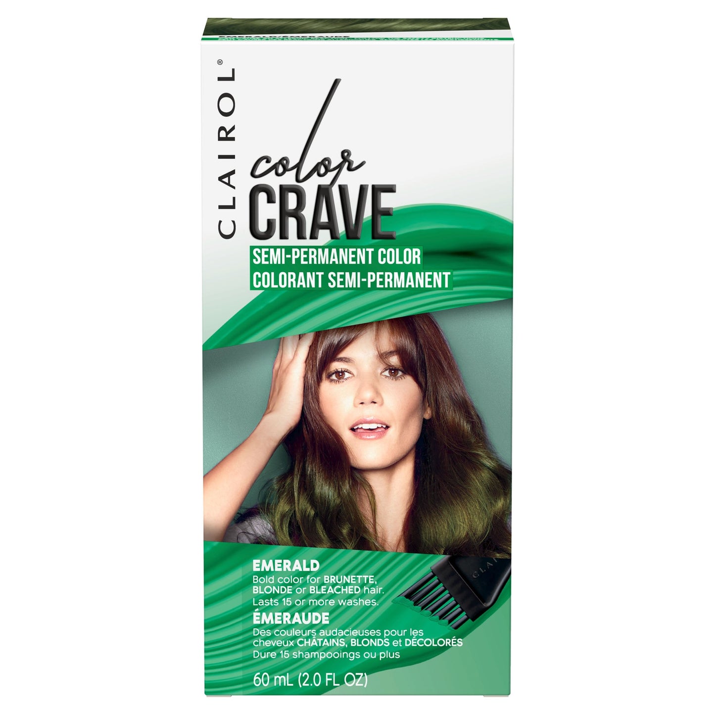 Clairol Color Crave Semi-permanent Hair Dye, Emerald Hair Color, 1 Count Beauty & Personal Care Clairol
