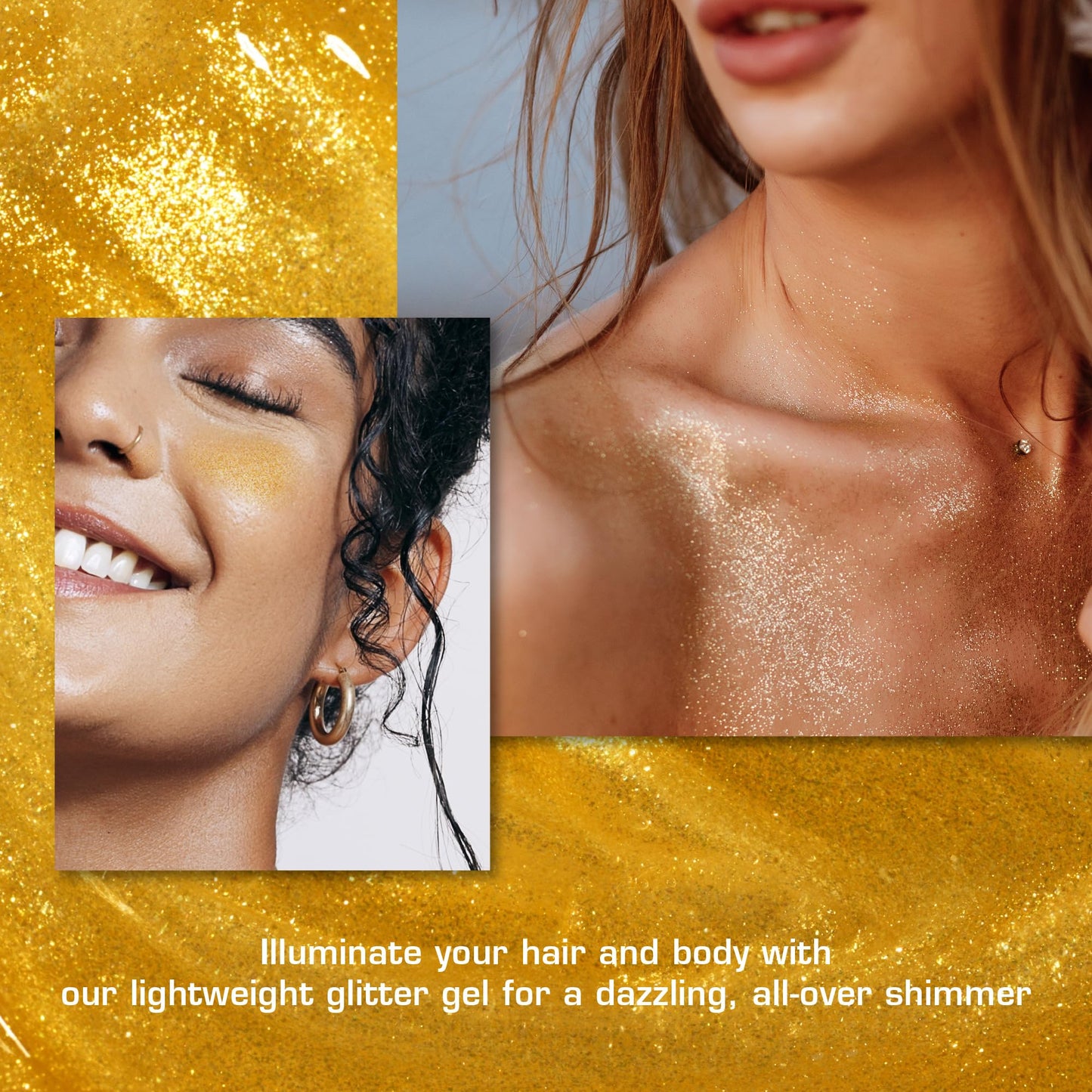 Red By Kiss Tintation Glitter Spray - Long-Lasting Body & Hair Sparkle, Quick-Drying, Waterproof for Events, Parties, Festival Rave, Prom Beauty & Personal Care Red by Kiss