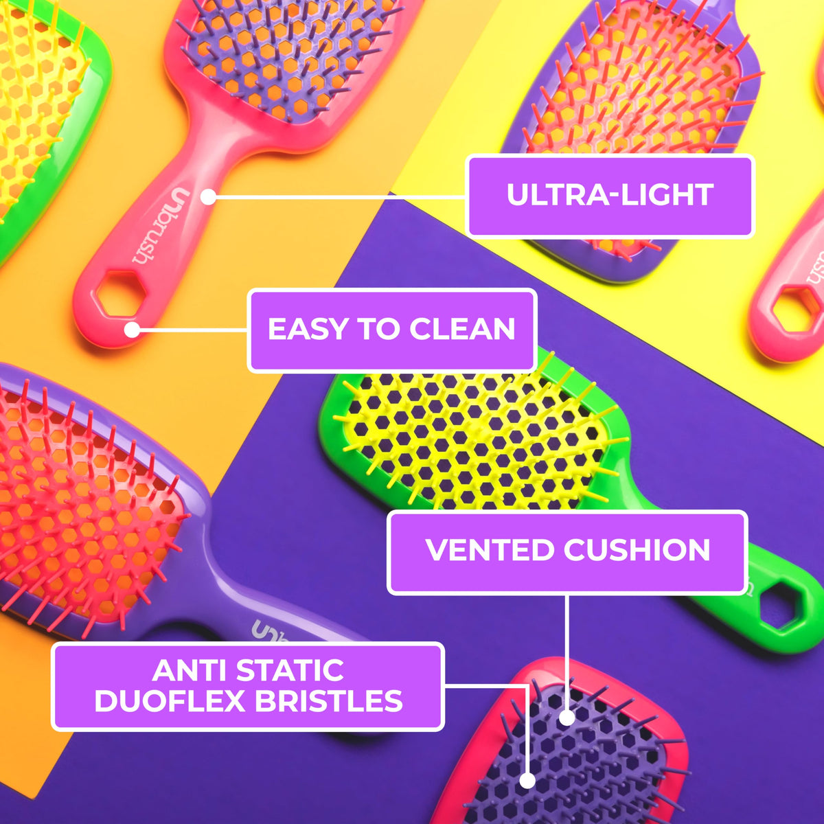 FHI Heat UNbrush Detangling Brush for Wet & Dry Hair