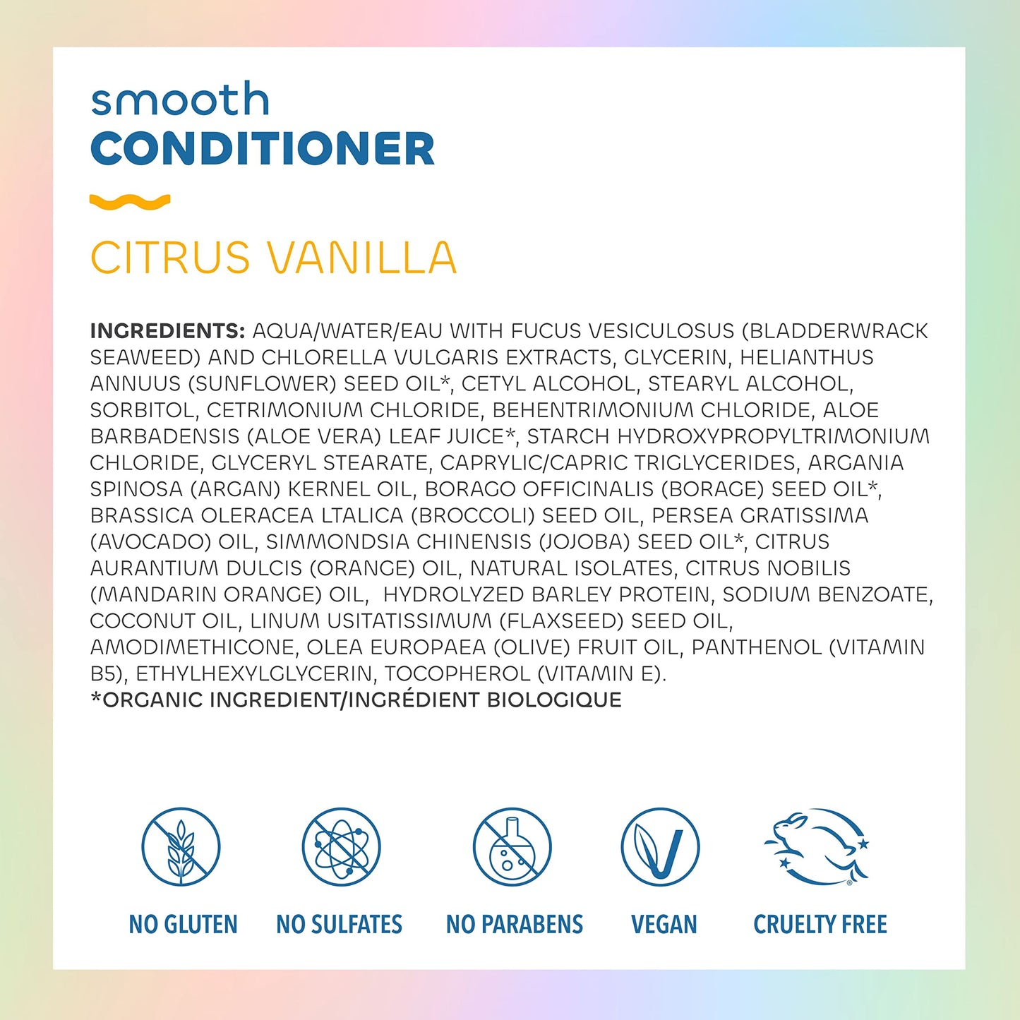 Seaweed Bath Co. Smooth Shampoo and Conditioner Set - Citrus Vanilla - Hydrate With Aloe, Borage Oil, and Broccoli Seed Oil for Sleek, Shiny Hair - 12 Beauty & Personal Care The Seaweed Bath Co.