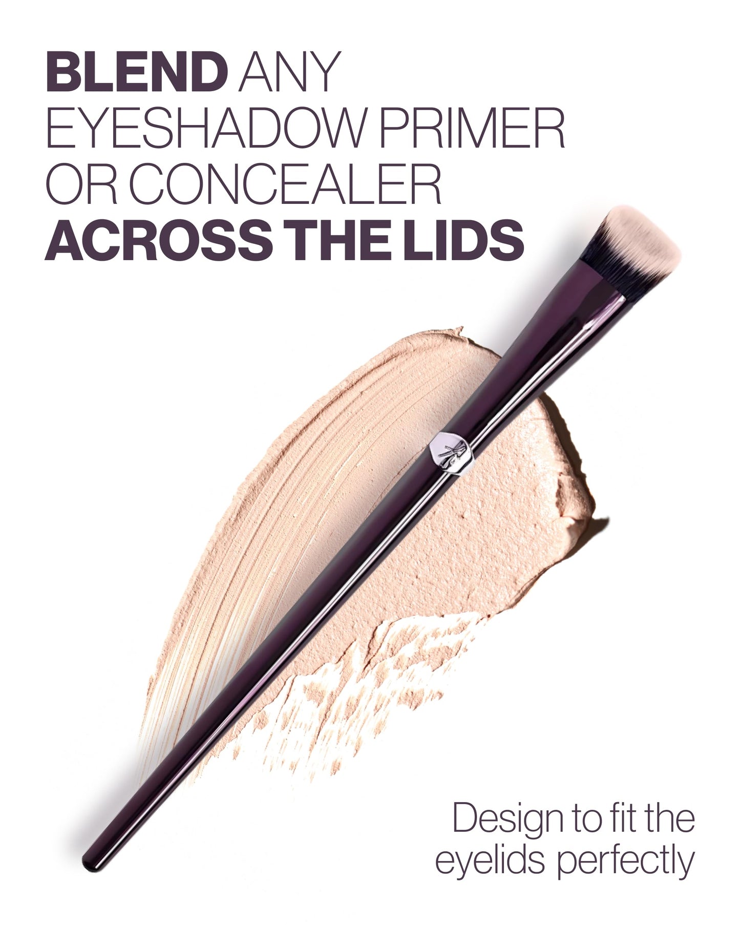 Anisa Beauty Eye Primer Brush | Soft, Vegan Fibers for Blending Eyeshadow Primer and Concealer | Professional Makeup Brush for Crease-Free Beauty & Personal Care ANISA BEAUTY