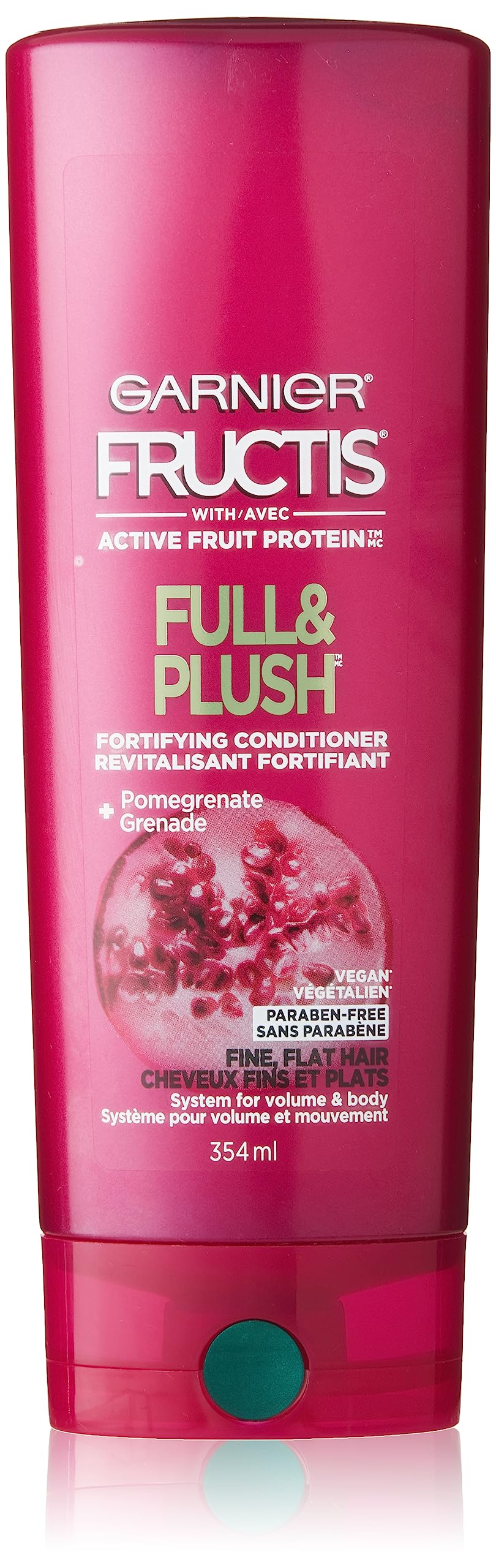 Garnier Fructis Full and Plush Fortifying Conditioner for Fine, Flat Hair, 12 Fl Oz, 1 Count (Packaging May Vary) Beauty & Personal Care Garnier