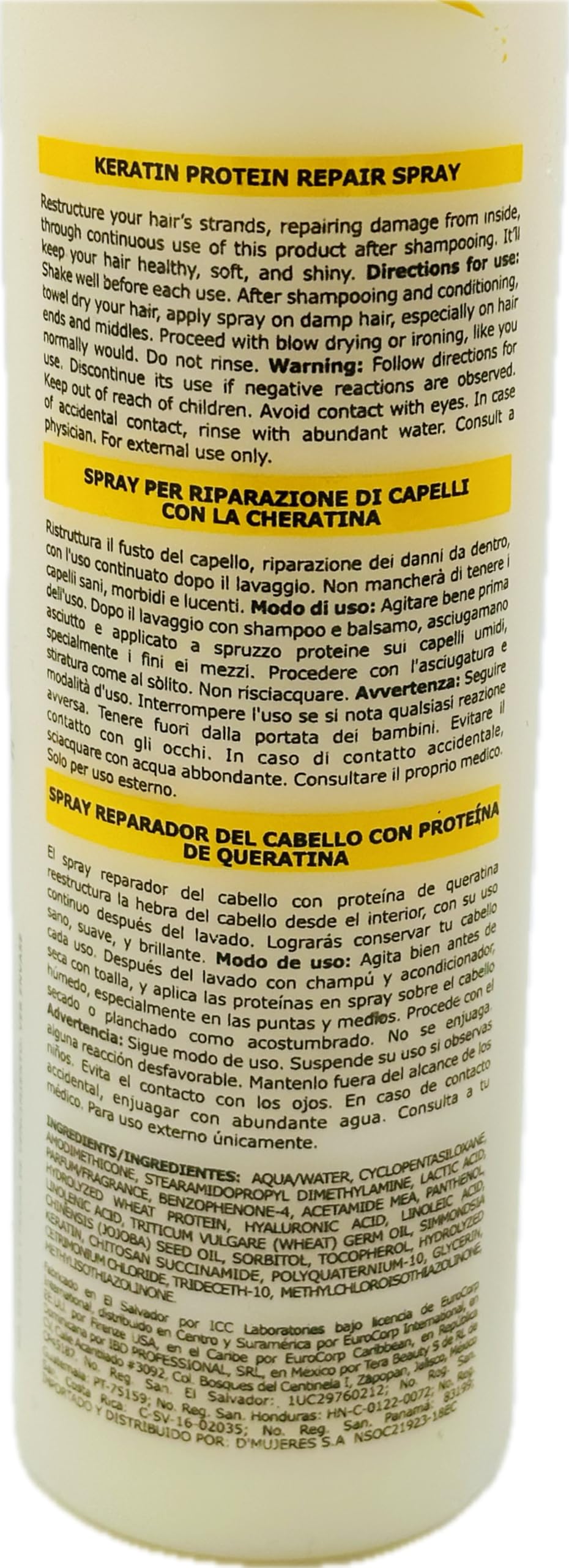 Firenze Professional Keratin Kit: Shampoo, Intense Conditioning complex & Mask 33.8 fl oz Protein Spray 10.1 Fl Oz - Free Lip Gloss Color Varies Beauty & Personal Care Firenze Professional
