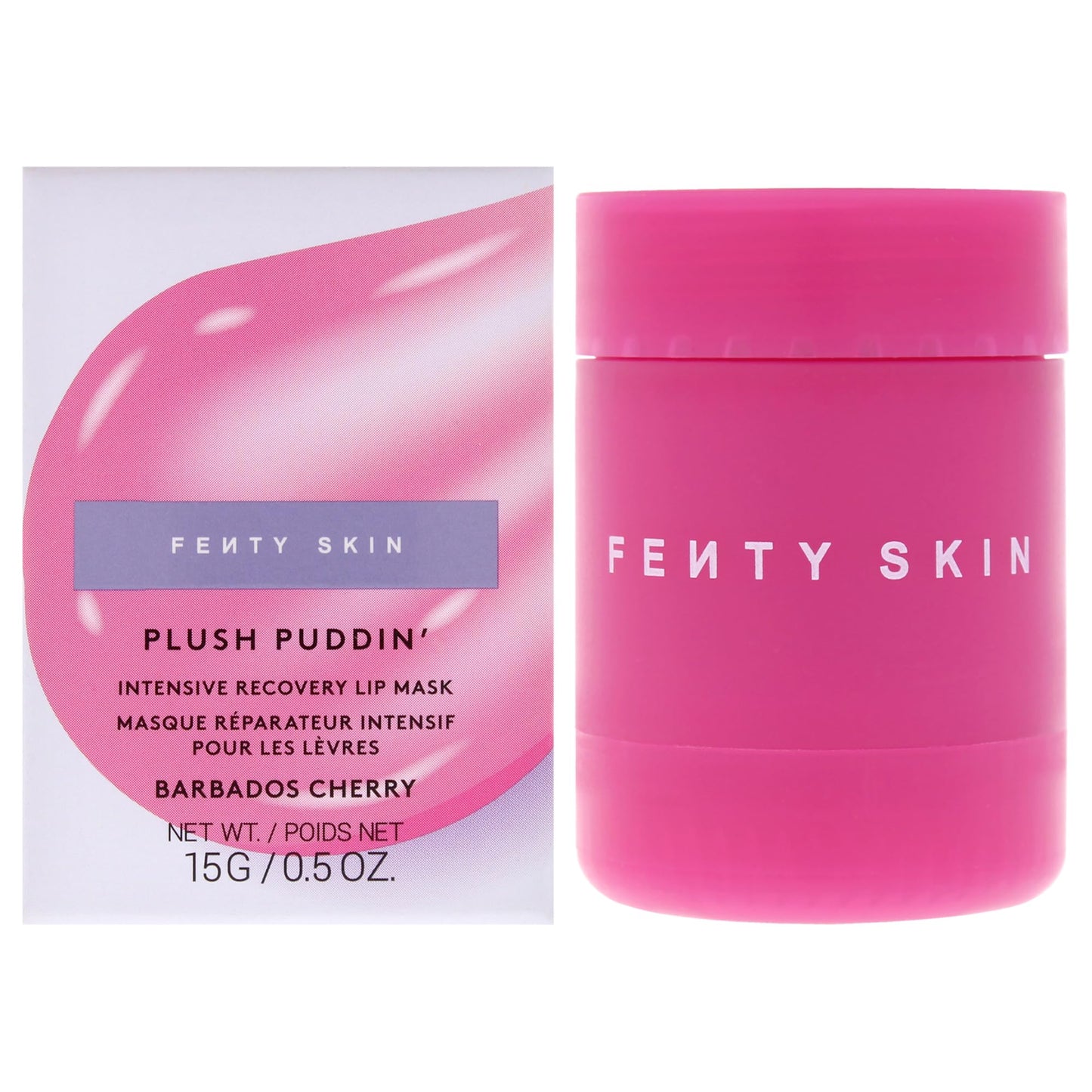 Plush Puddin Intensive Recovery Lip Mask - Barbados Cherry by Fenty Beauty for Women - 0.5 oz Lip Mask Beauty & Personal Care FENTY BEAUTY