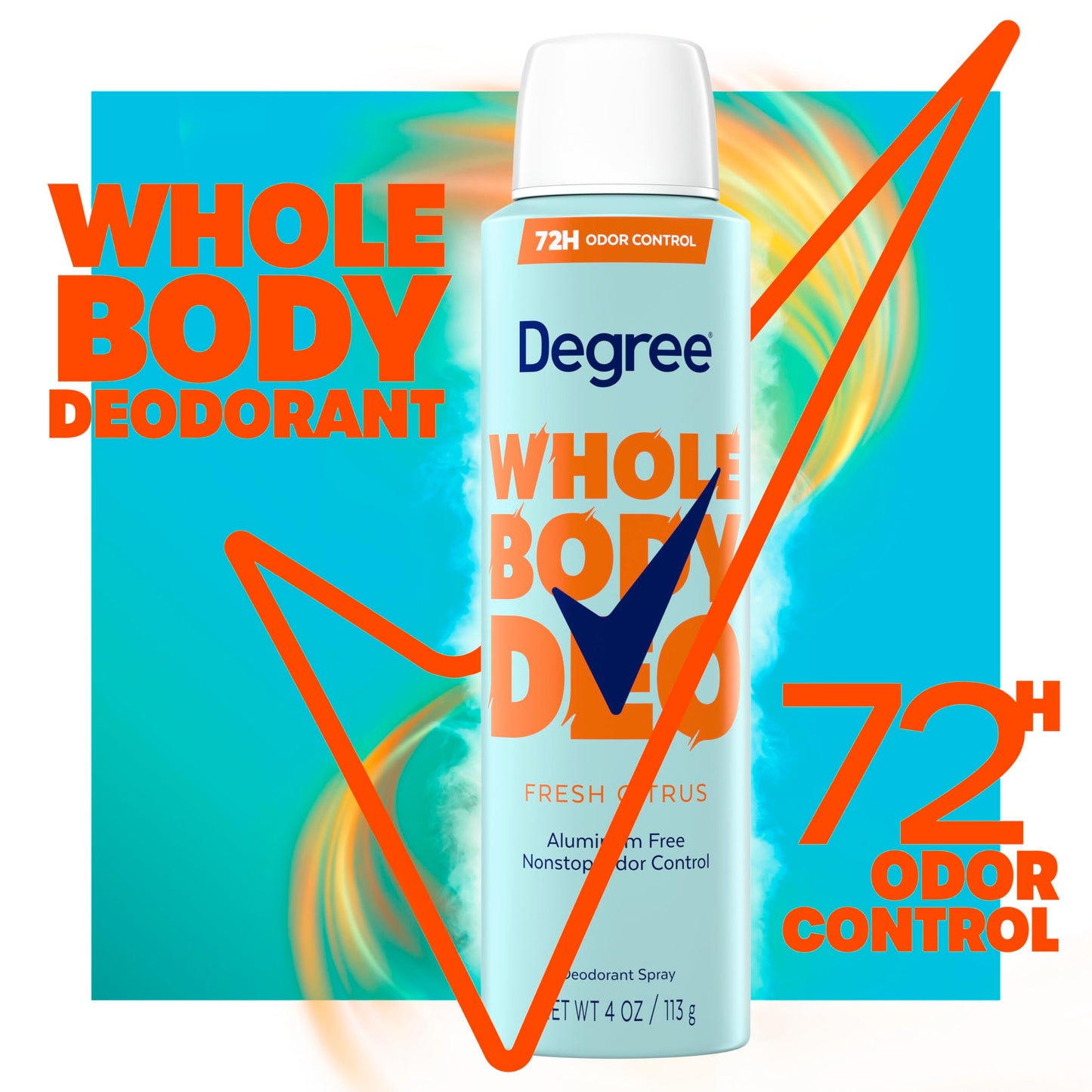 Degree Women Whole Body Deodorant Spray, Fresh Citrus Scent, Aluminum Free 72H Odor Protection 4 oz Beauty and Personal Care Degree