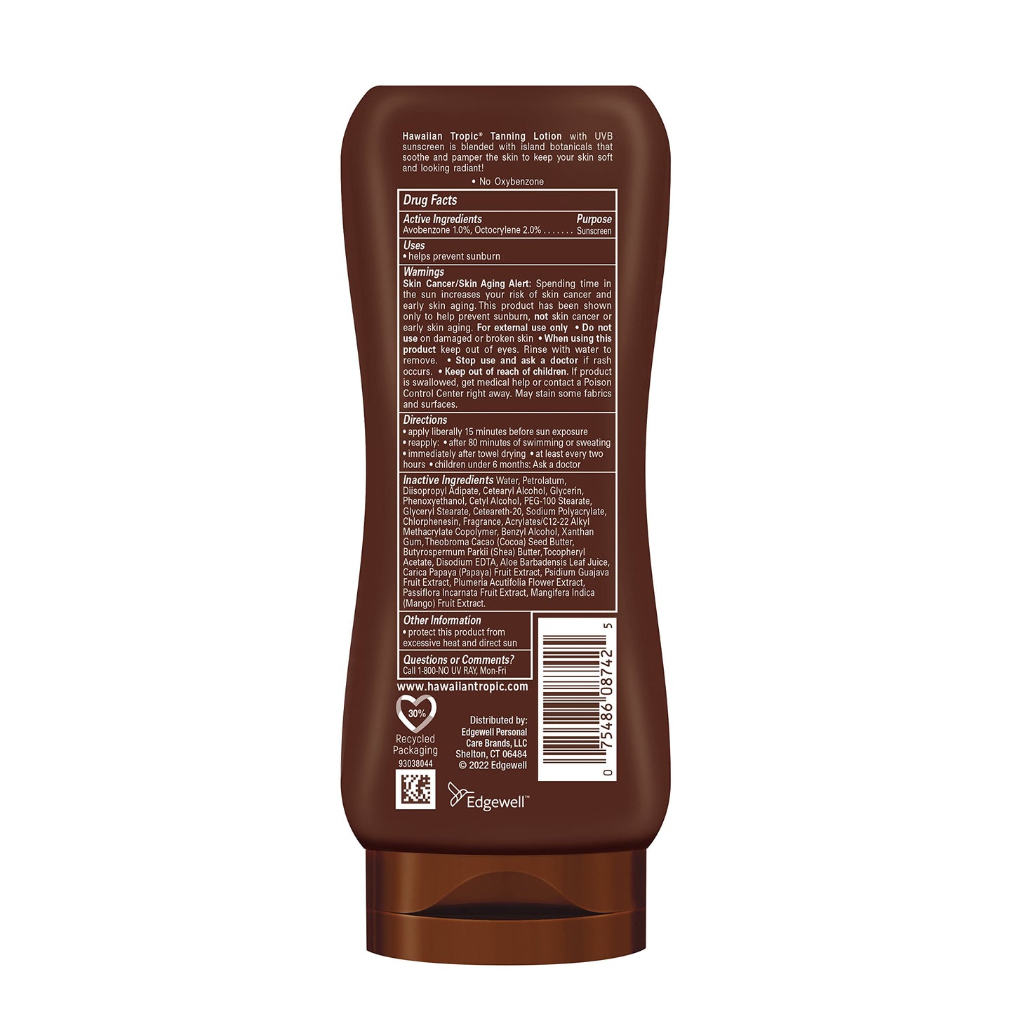 Hawaiian Tropic Sunscreen Protective Dark Tannning Sun Care Sunscreen Lotion - SPF 4, 8 Ounce Beauty & Personal Care Hawaiian Tropic