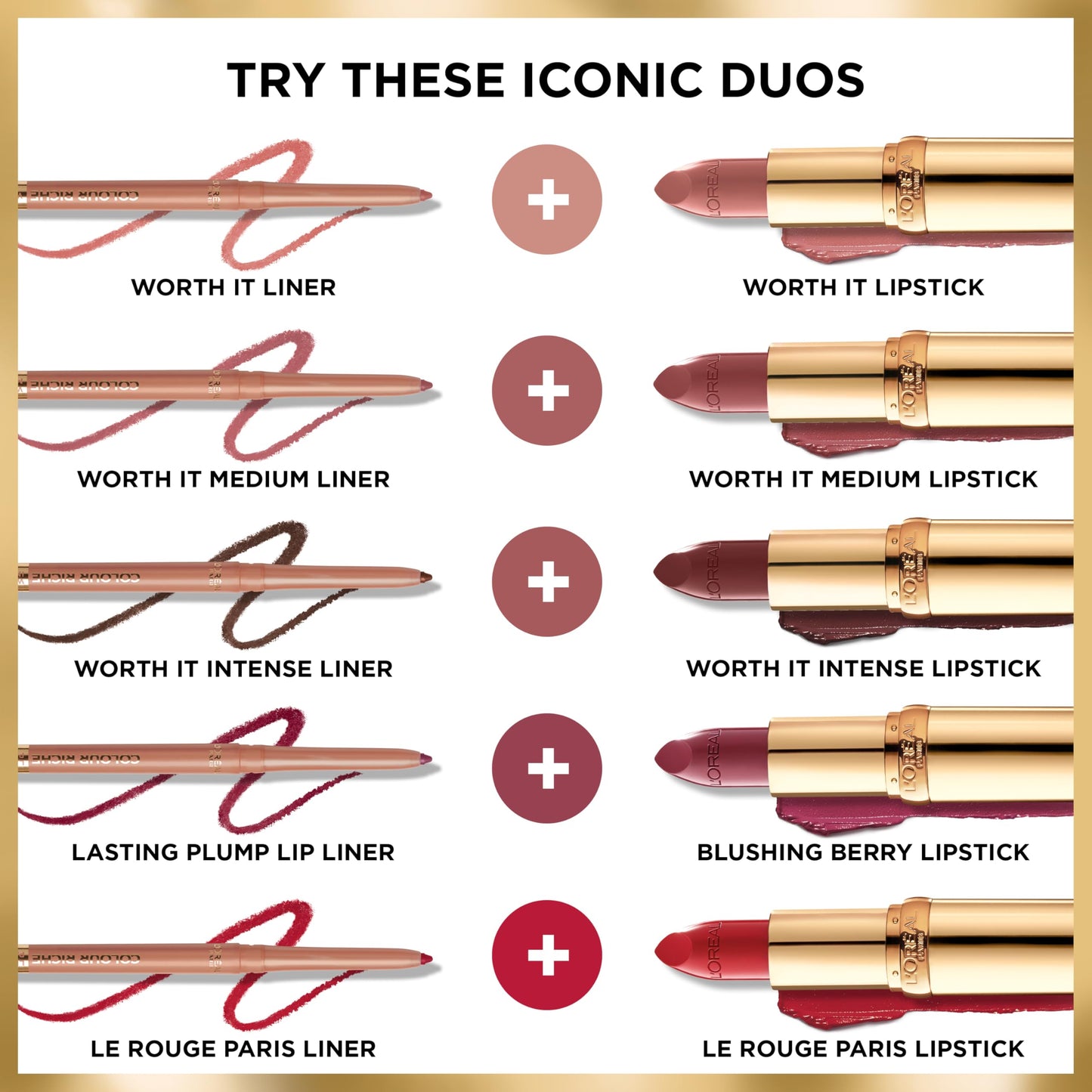 L'Oreal Paris Colour Riche Lip Liner Pencil, Creamy Lip Liner with Omega 3 and Vitamin E, 751 Eternal Mauve (Warm Berry Pink) Beauty & Personal Care L'Oreal Paris