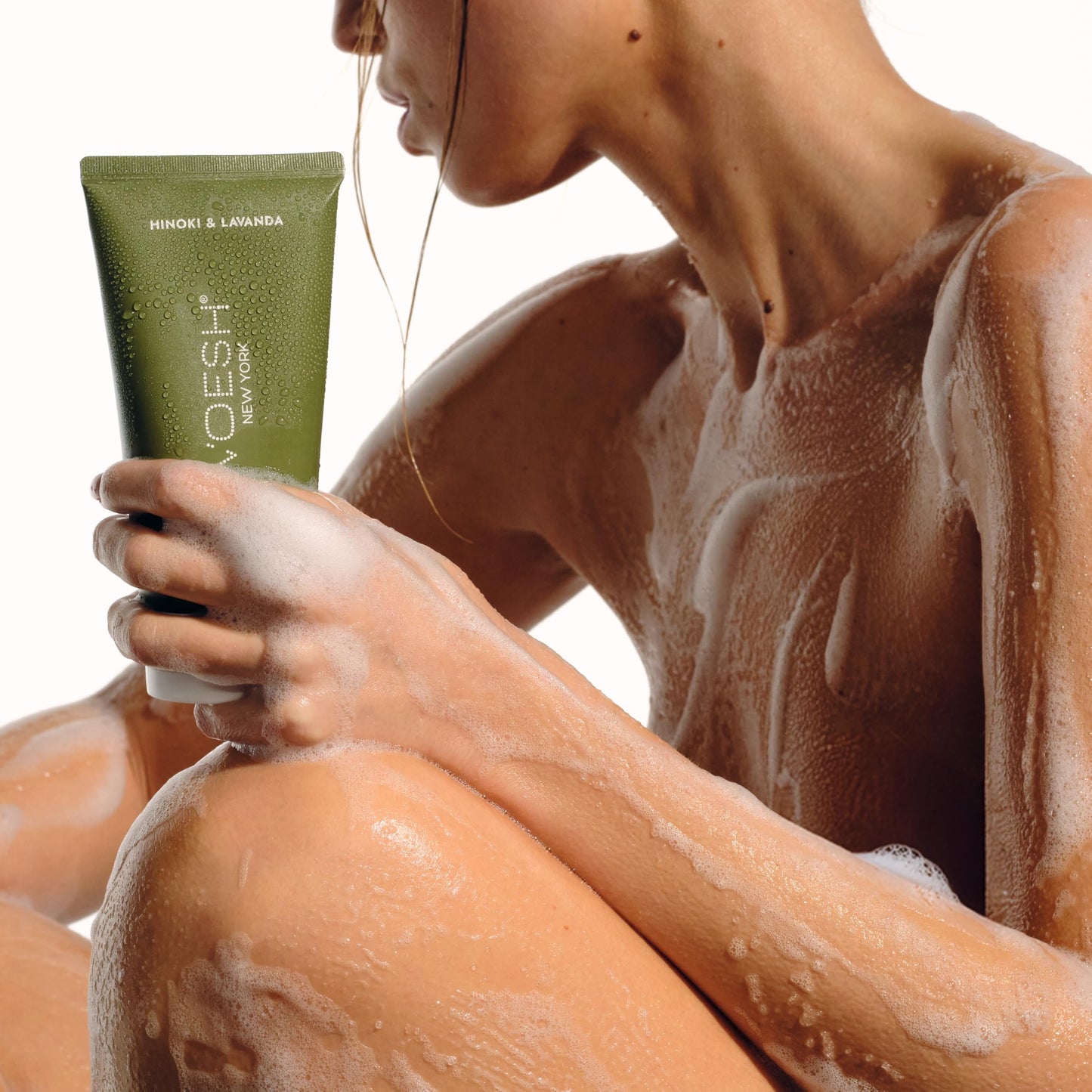 VOESH Sugar Scrub & Exfoliating Body Wash with Plant-Derived AHAs & Vegan Probiotics, K-Beauty Korean Skincare (Hinoki & Lavanda) Beauty & Personal Care VOESH