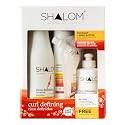 SHALOM Curl Defining Complete Kit with Coconut & Shea Butter - 25 fl oz Shampoo, 12 fl oz Conditioner, 2 fl oz Hair Mask, 9 fl oz Leave-in Conditioner Beauty & Personal Care SHALOM
