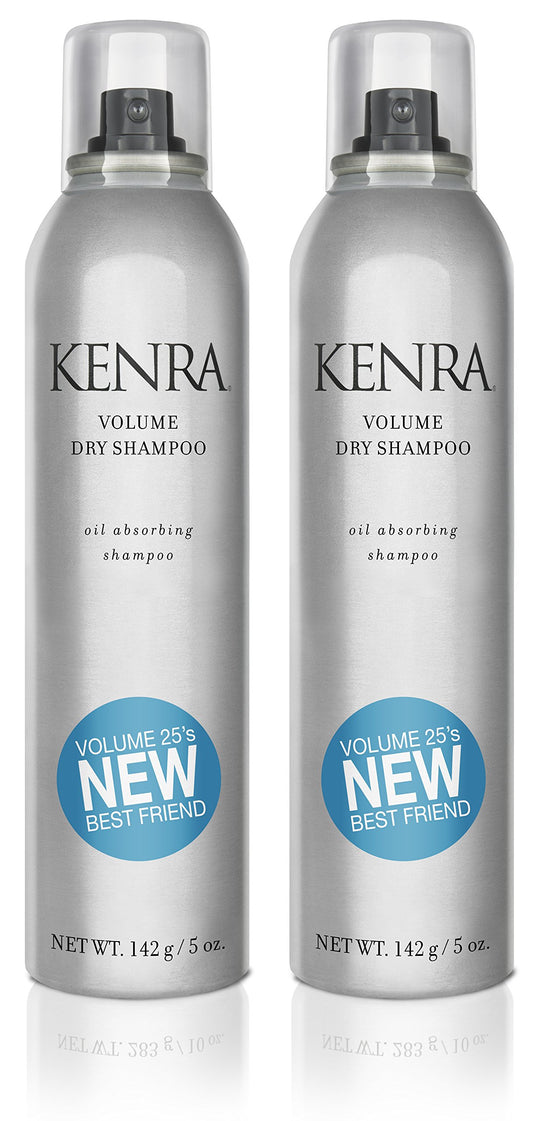 Kenra Professional Volume Dry Shampoo | Oil Absorbing Spray | All Hair Types | 5 oz (2-Pack)