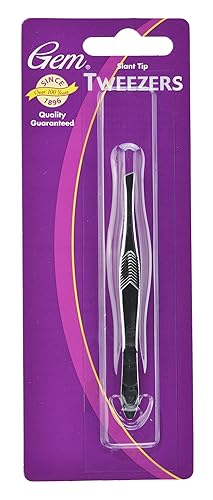 Gem Slant Tip Tweezers Beauty & Personal Care GREAT LAKES WHOLESALE
