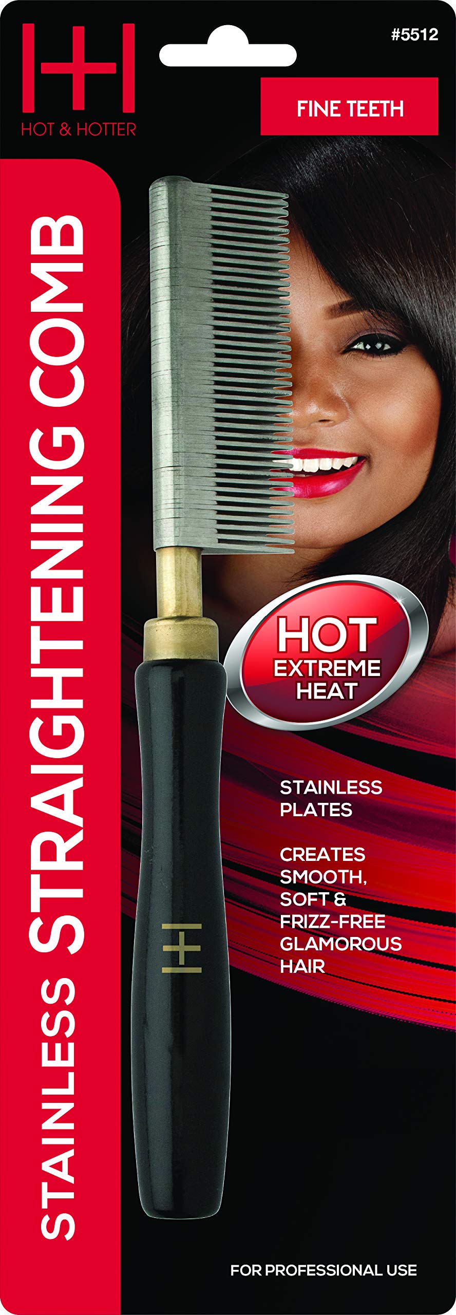 Annie Straightening Comb, Fine Teeth