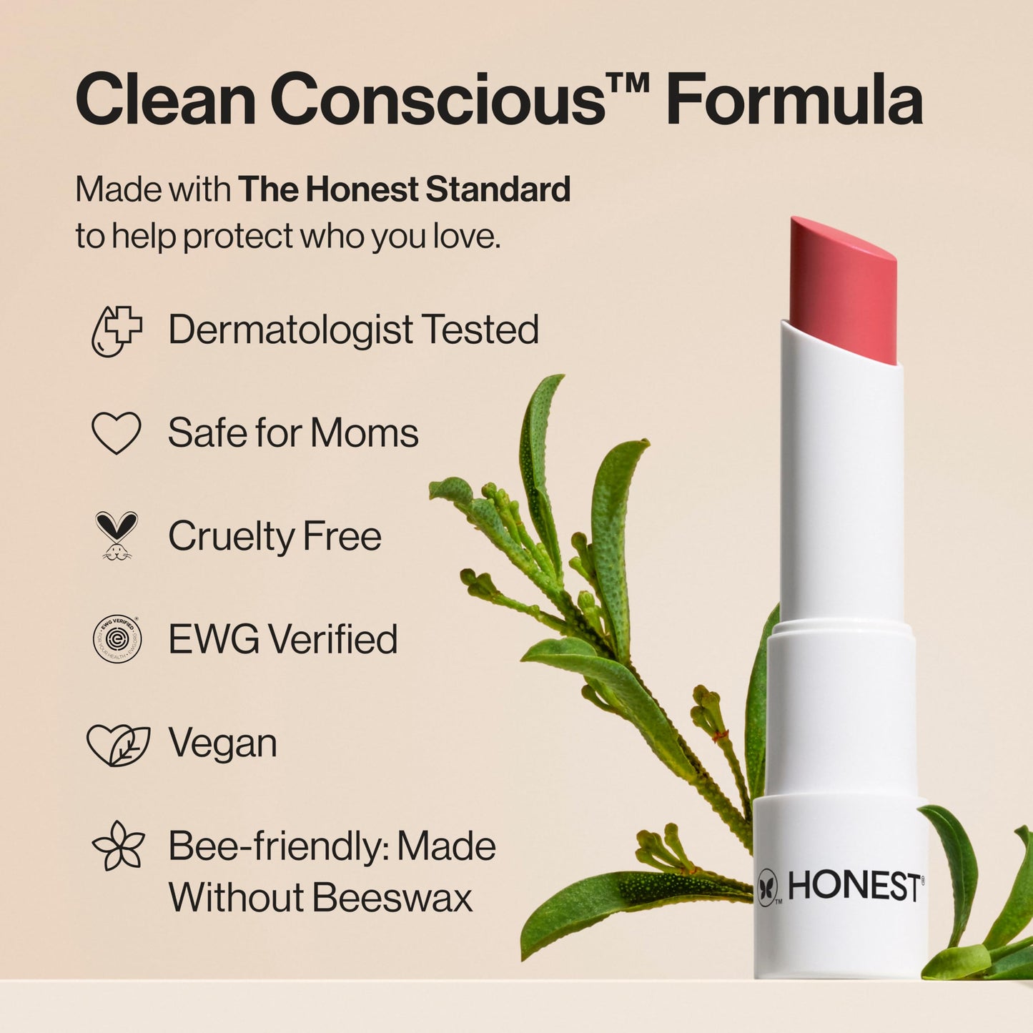 Honest Beauty Moisturizing Vegan Tinted Lip Balm, Antioxidant-rich, Acai Extracts, Avocado Oil, Paraben-Free, Cruelty Summer, Melon Beauty & Personal Care Honest Beauty
