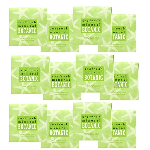 Greenwich Bay Mini Botanical Soap Bars - 12 Pack 1.9 oz Each - Individually Wrapped Guest Soaps for Airbnb, Spa, Travel, Bath - Travel Size Bar Soap Beauty & Personal Care Greenwich Bay Trading Company