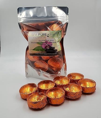 Spa Pure CITRUS Burst Aromatherapy: Shower Bomb Aromatherapy With 100% Natural/Organic Essential Oils - Transform Your Shower - Transform Your Mood… Beauty & Personal Care Spa Pure