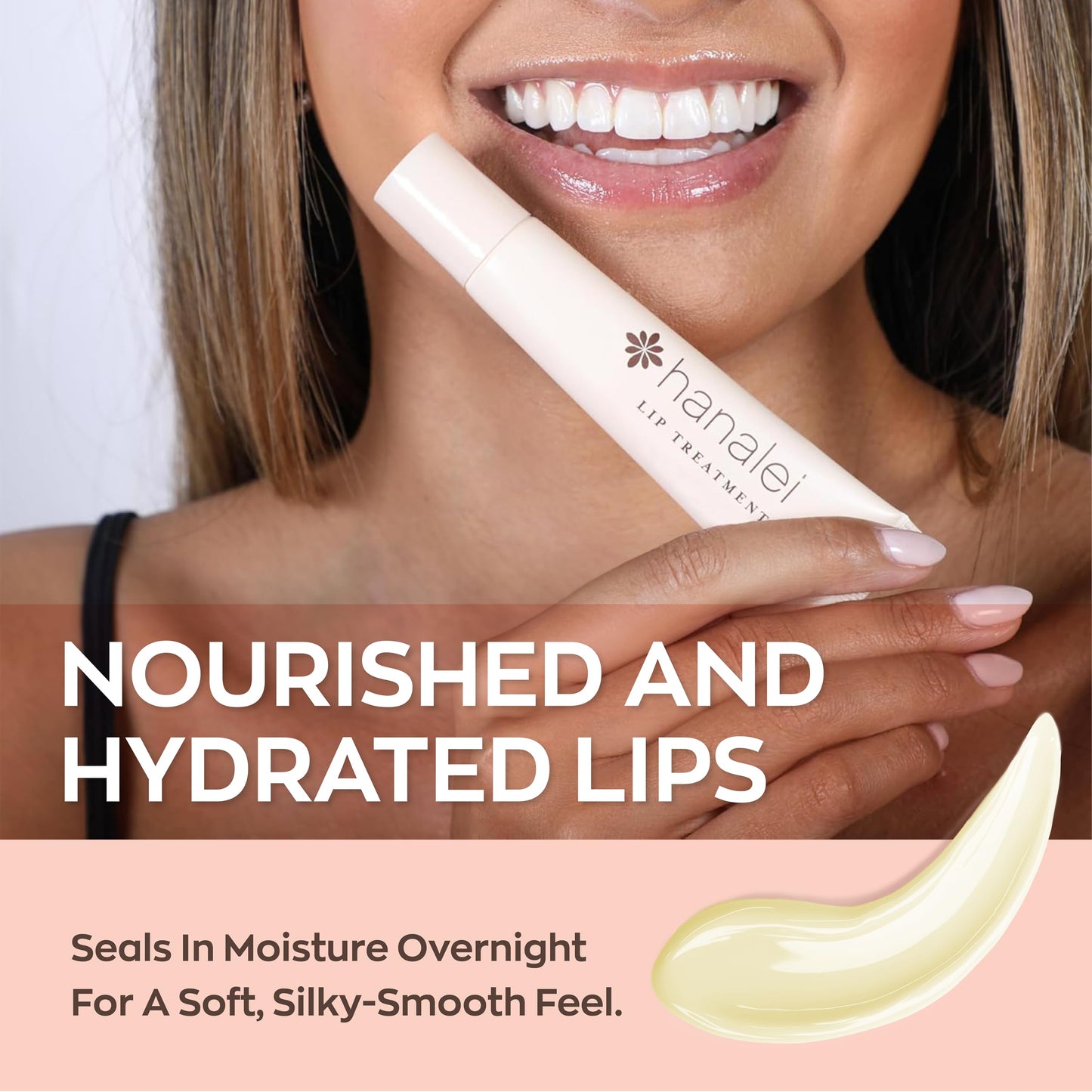 Hanalei Lip Treatment for Dry, Chapped Lips - Intensive Overnight Moisturizer with Kukui Oil, Shea Butter & Grapeseed Oil - Hydrating Balm for Healing Beauty & Personal Care Hanalei