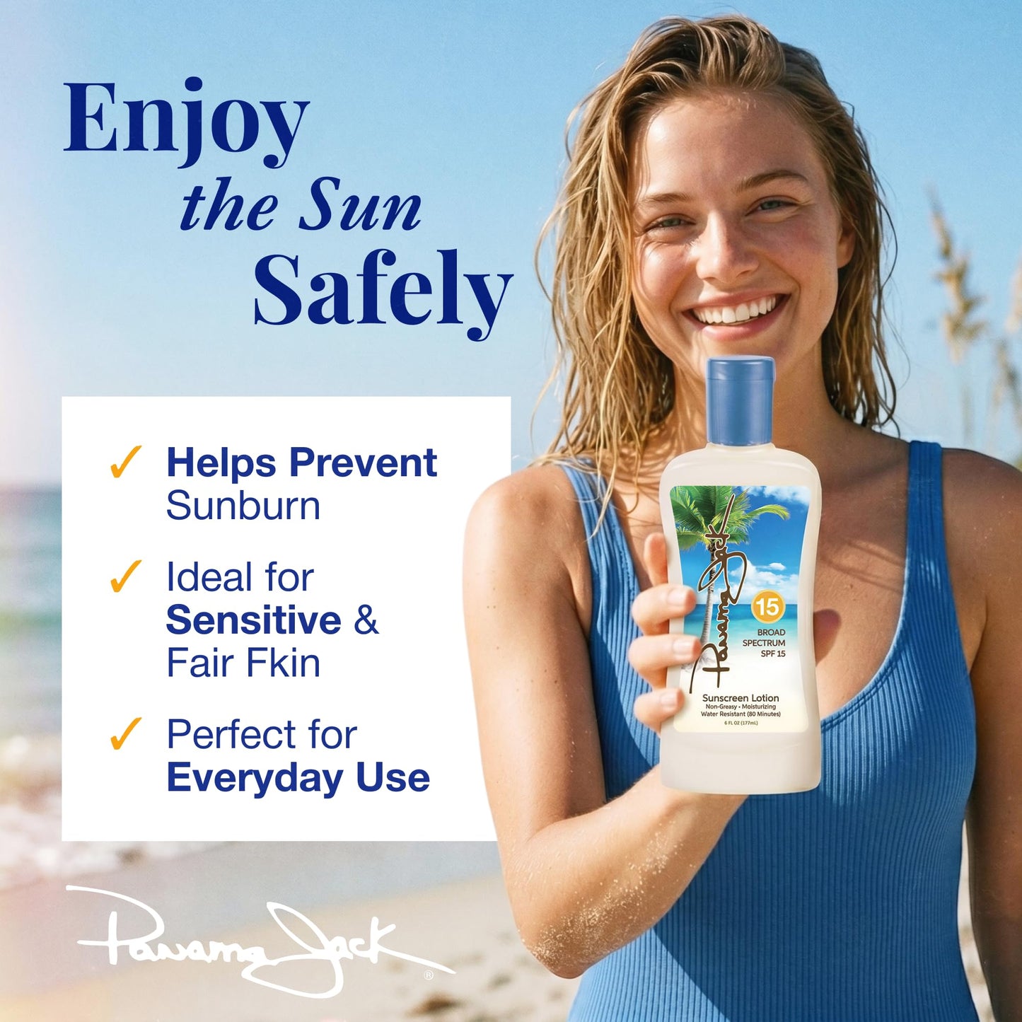 Panama Jack Sunscreen Lotion SPF 15, 6 Fl Oz Beauty & Personal Care Panama Jack