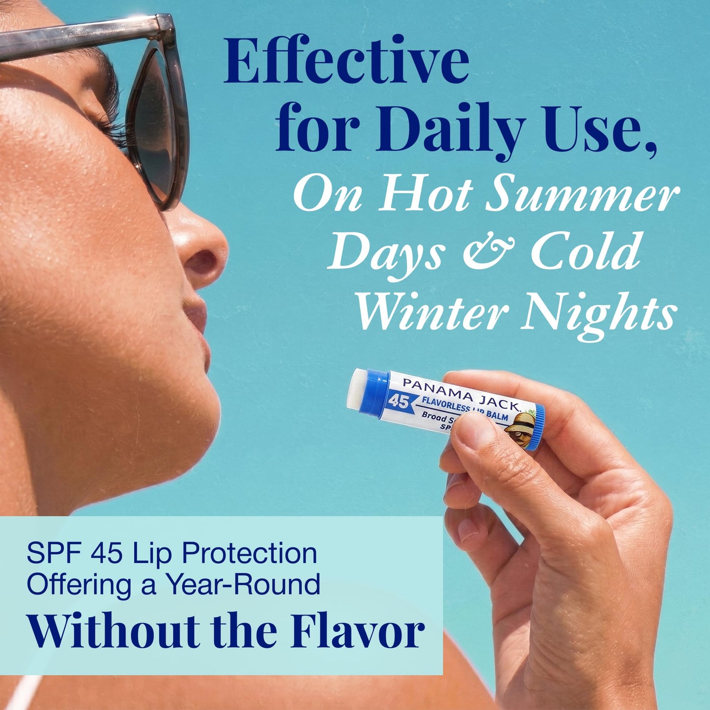 Panama Jack Sunscreen Lip Balm - SPF 45, Broad Spectrum UVA-UVB Sunscreen Protection, Prevents & Soothes Dry, Chapped Lips Beauty and Personal Care Panama Jack